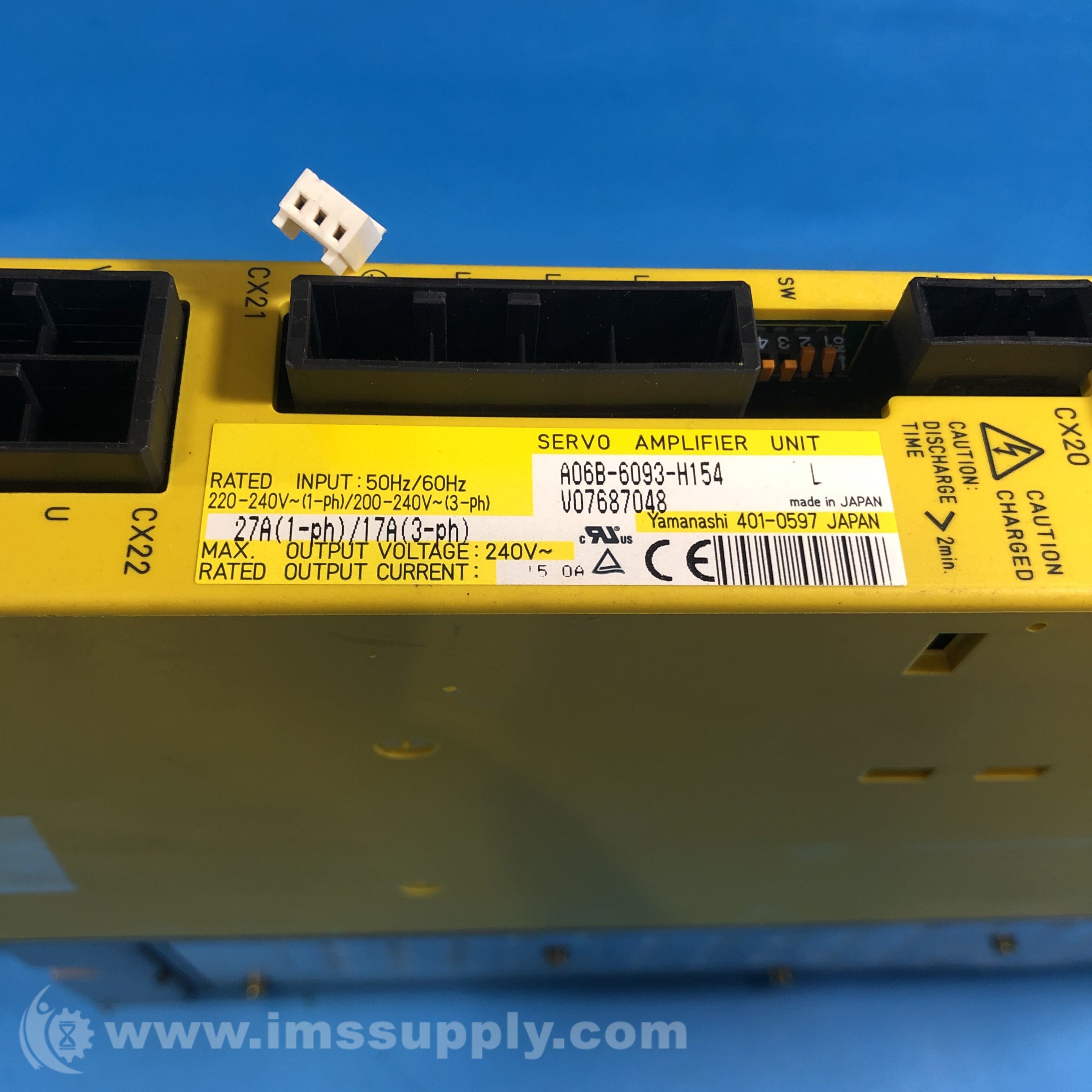 Fanuc A06B-6093-H154 Servo Amplifier Unit - IMS Supply
