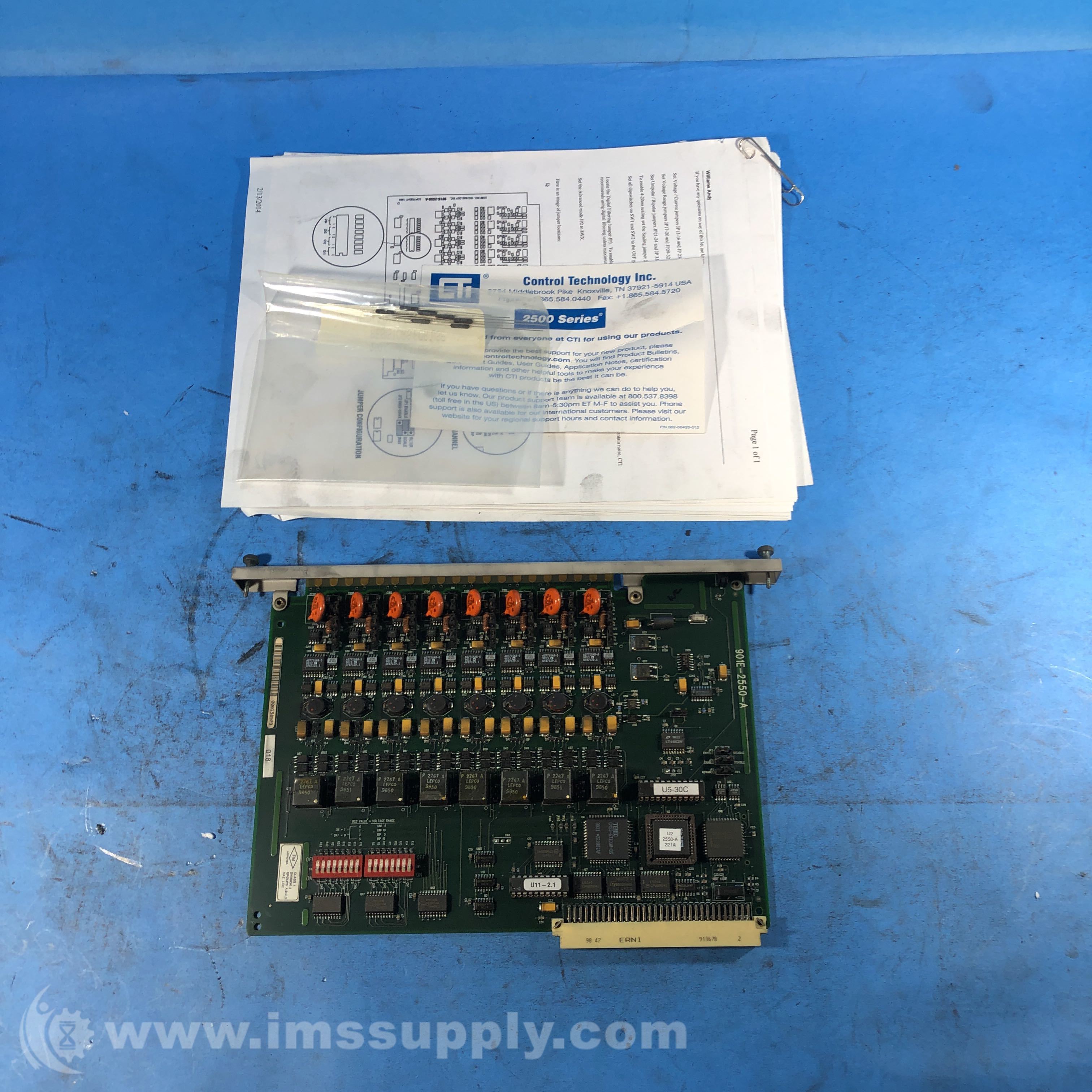 Control Technology Inc 2550-A Analog Input Module - IMS Supply