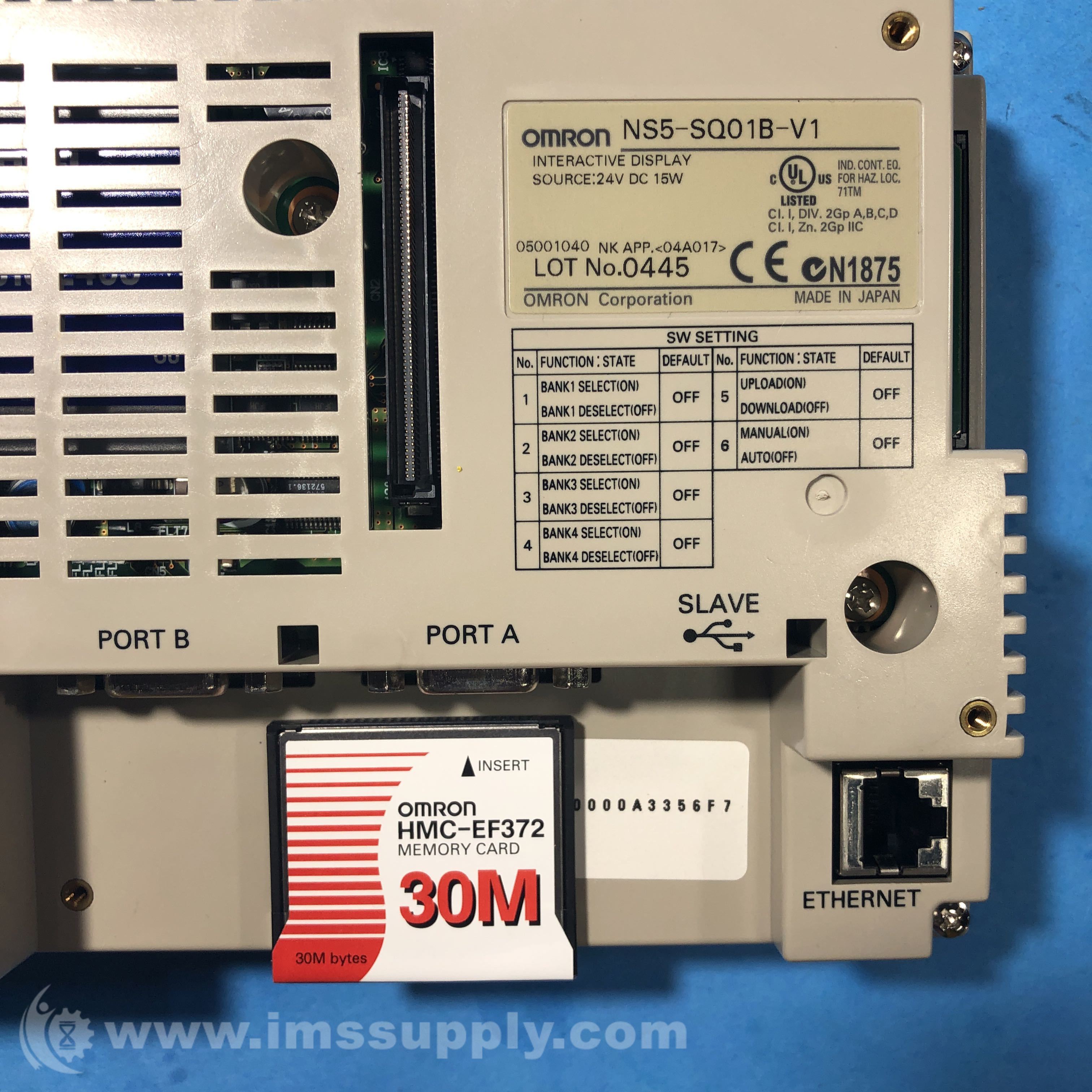 Omron NS5-SQ01B-V1, HMI Display Panel - IMS Supply