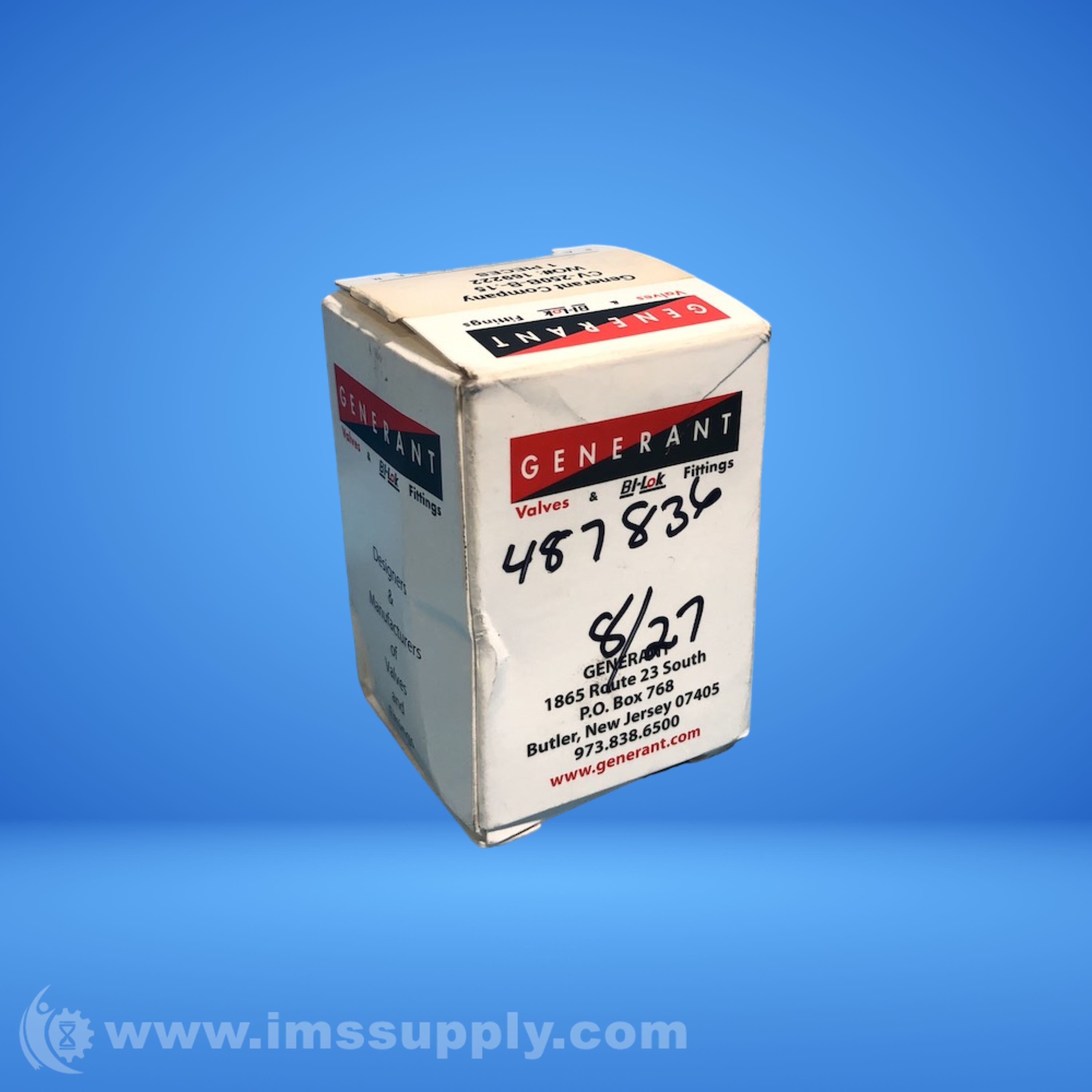 Generant CV-250B-B-.15 Check Valve - IMS Supply