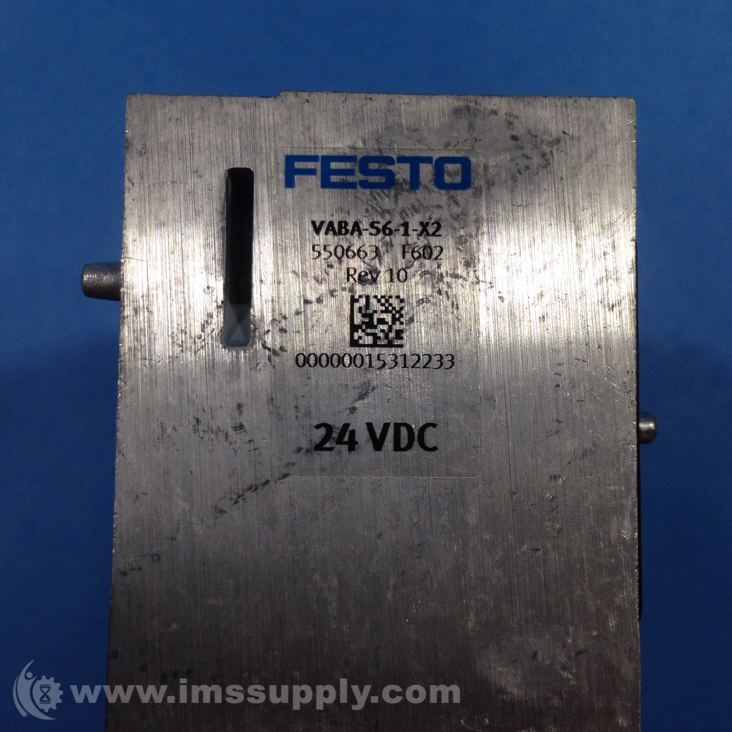53 Festo VABA-S6-1-X2 550663 VTSA-FB 539217 Pneumatik-Anschaltung 