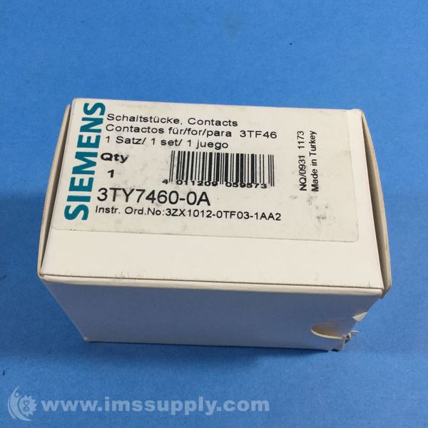 3TY7460-OA 3TF Main Contact 3P   3TY7460-0A  Fit for  Siemens  3TF46 3TY7460 