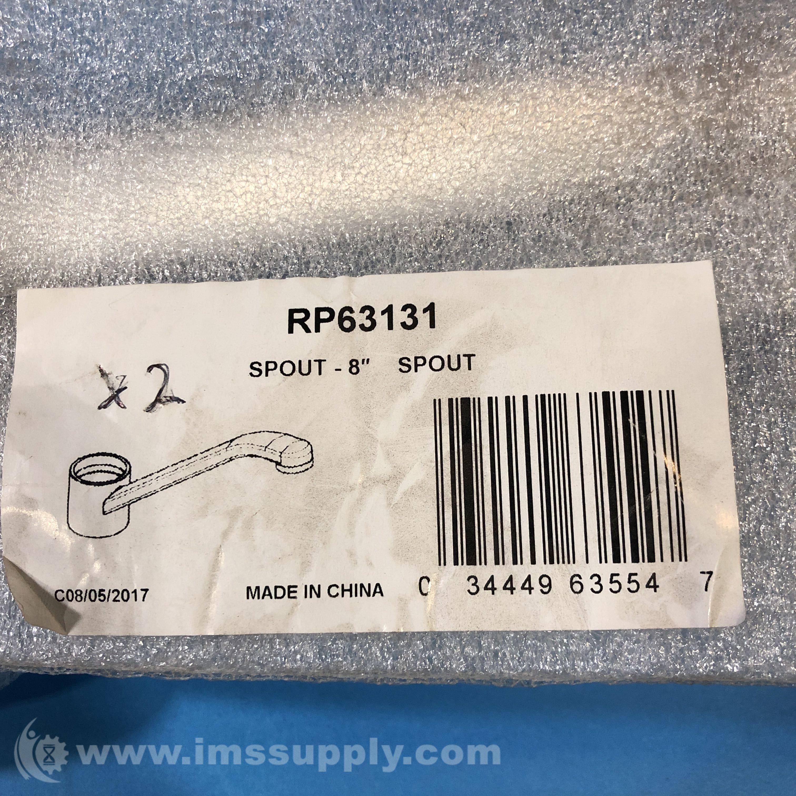 Delta RP63131 Pack of 2 Spout Assemblies, 8 in Chrome - IMS Supply