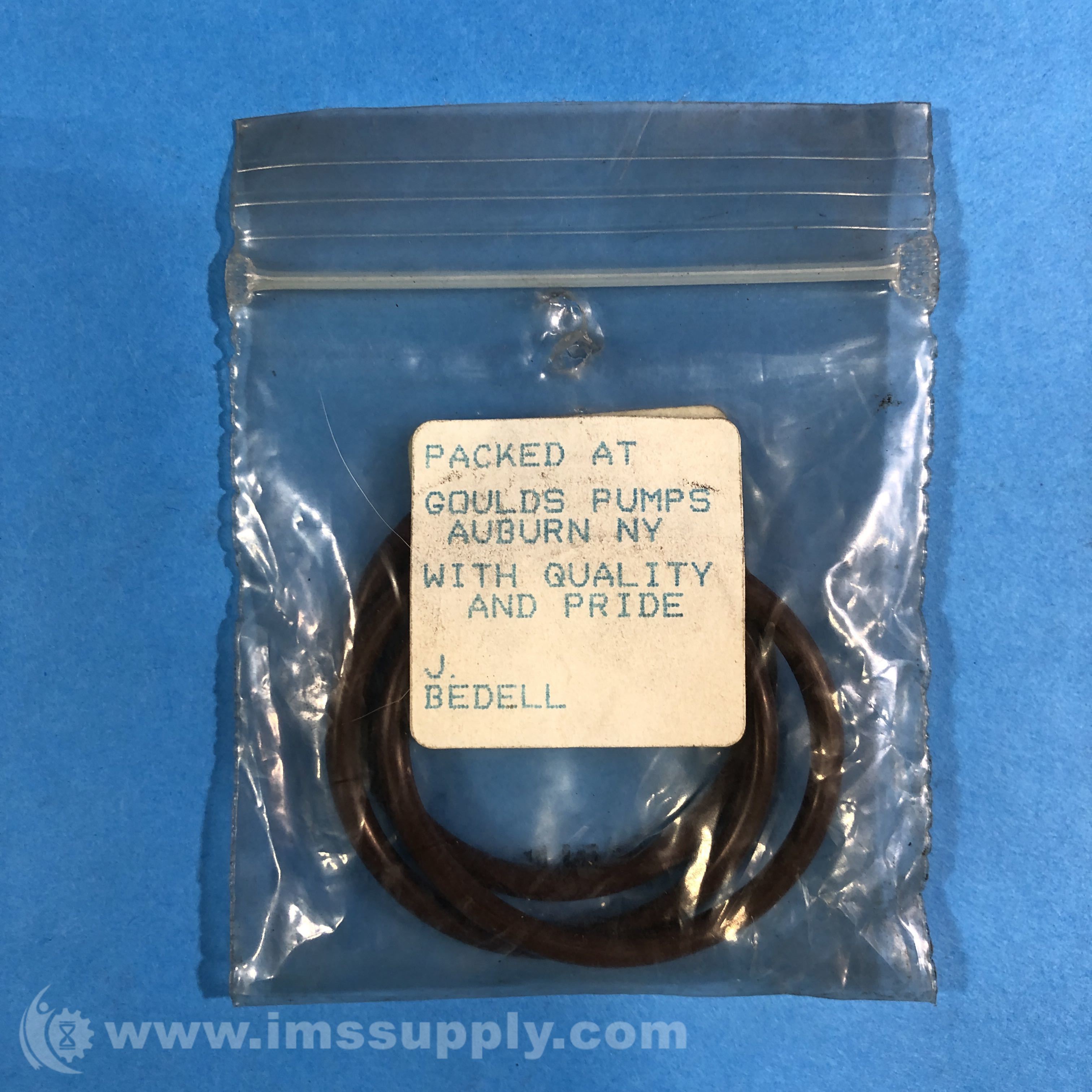 Goulds Pumps 5L75 Bag of 3 O-Rings, Impeller, Viton Material - IMS Supply