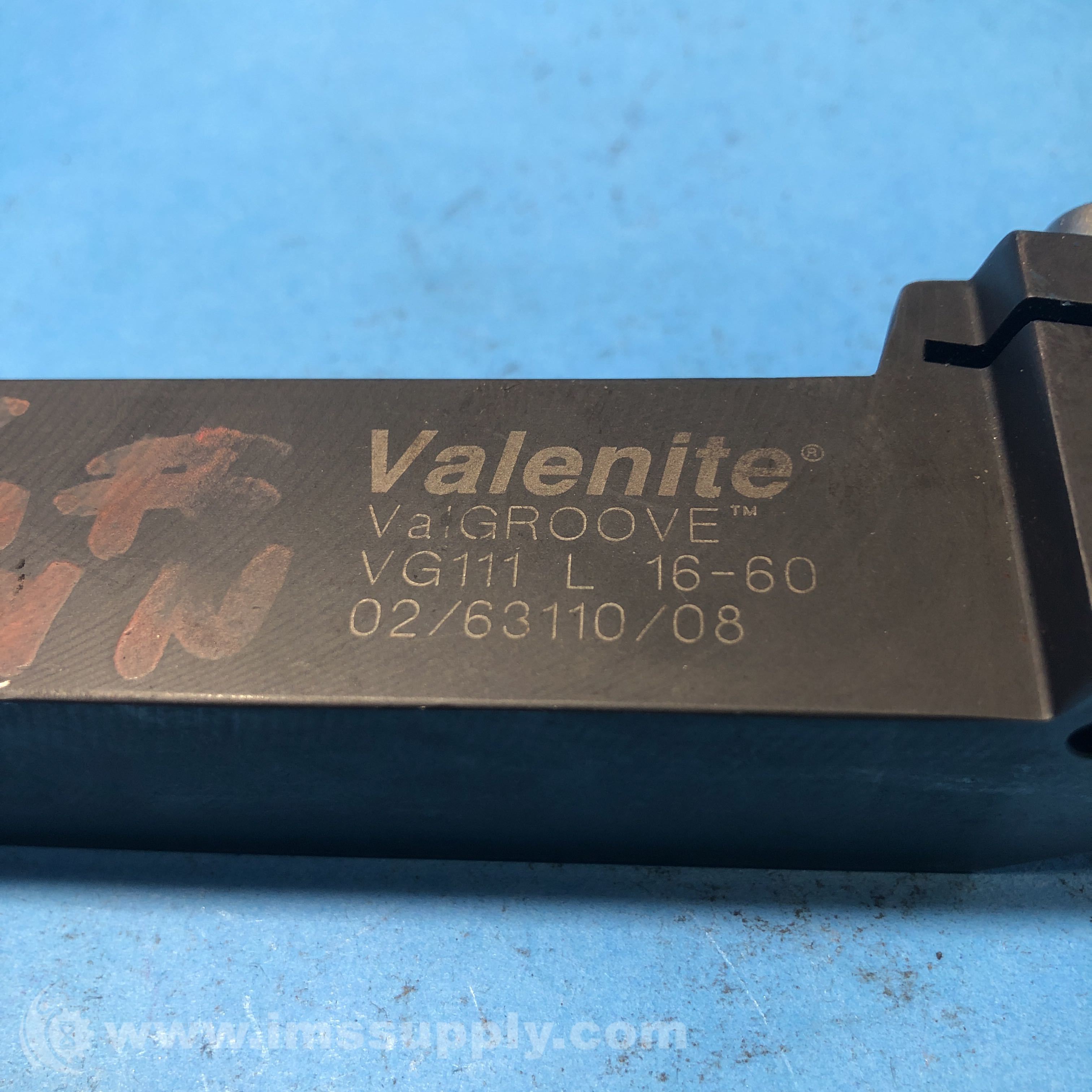 Valenite VG111 L 1660 ValGroove Tool Holder IMS Supply