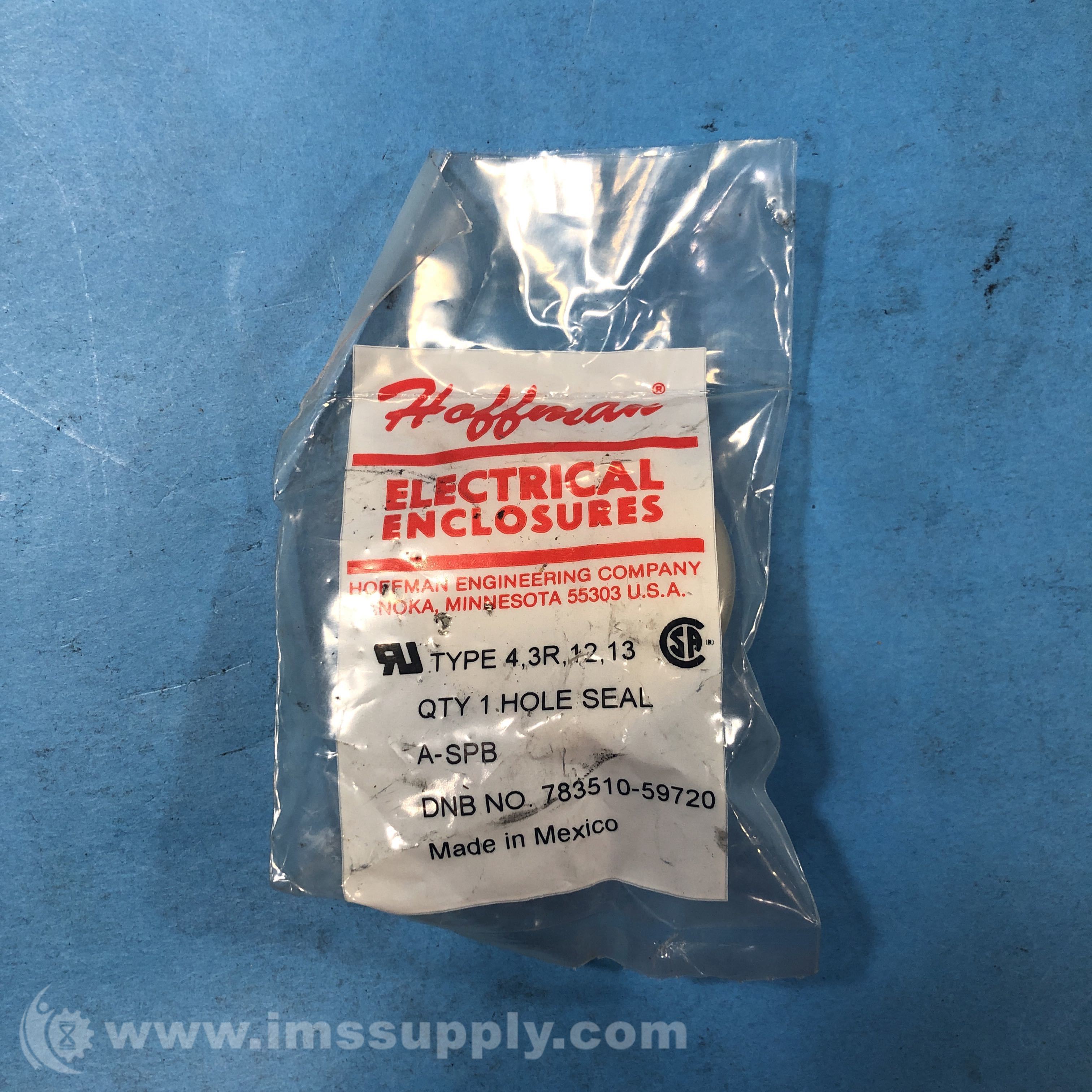 Hoffman 78351059720 Hole Seal IMS Supply