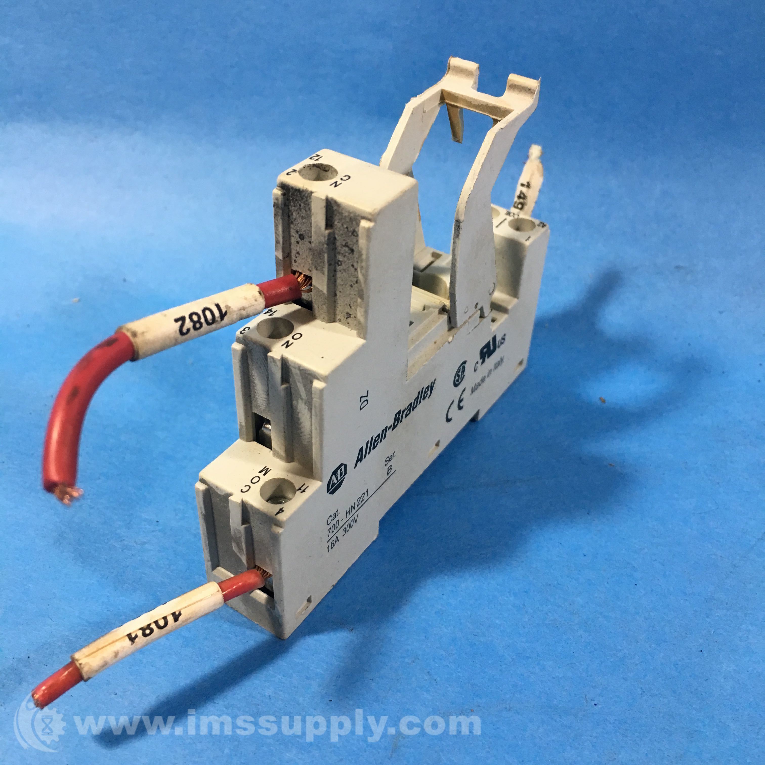 Allen Bradley 700HN221 5 Blade Screw Terminal Relay Socket IMS Supply