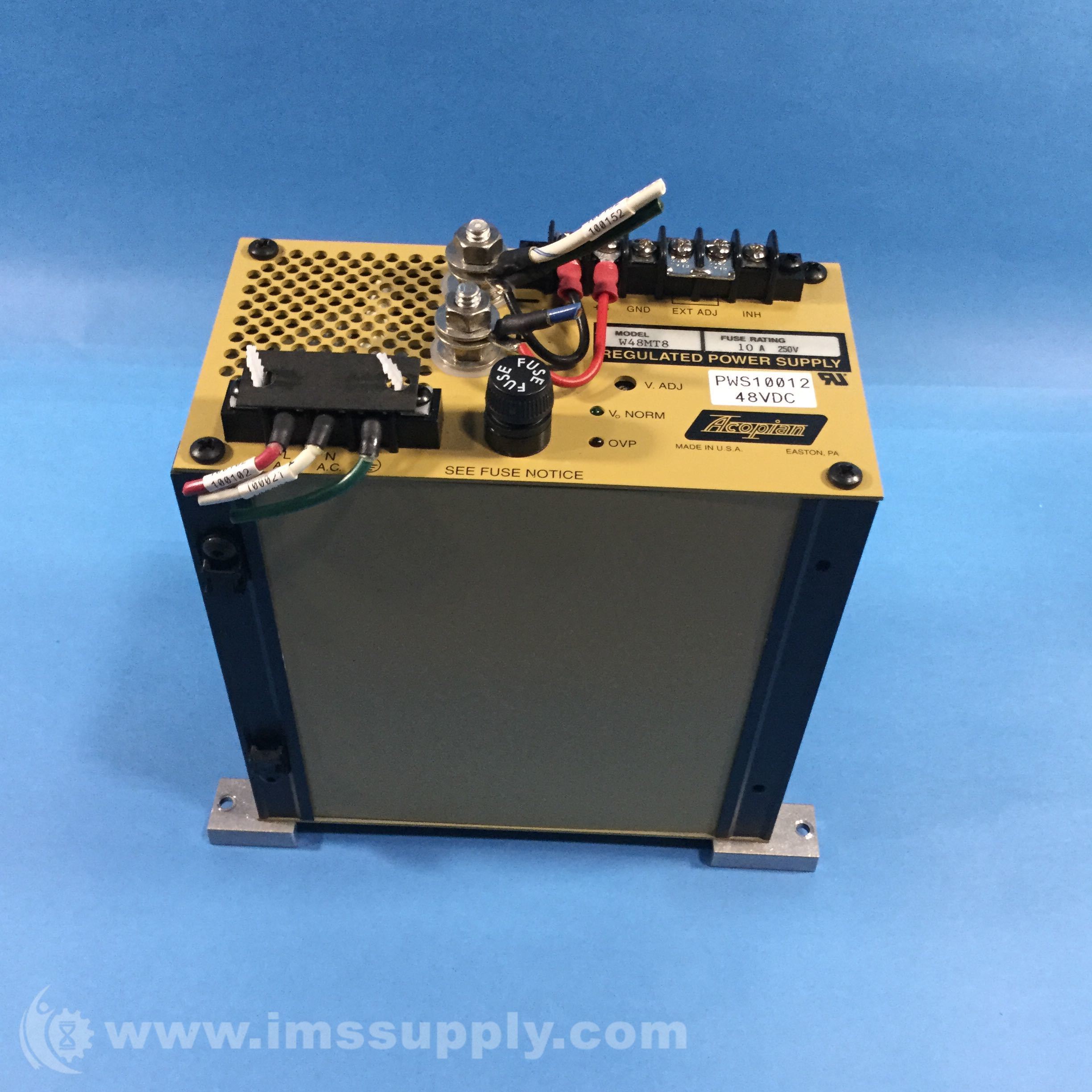 Acopian W48MT8 Power Supply 48 V DC 10 Amp for sale online 