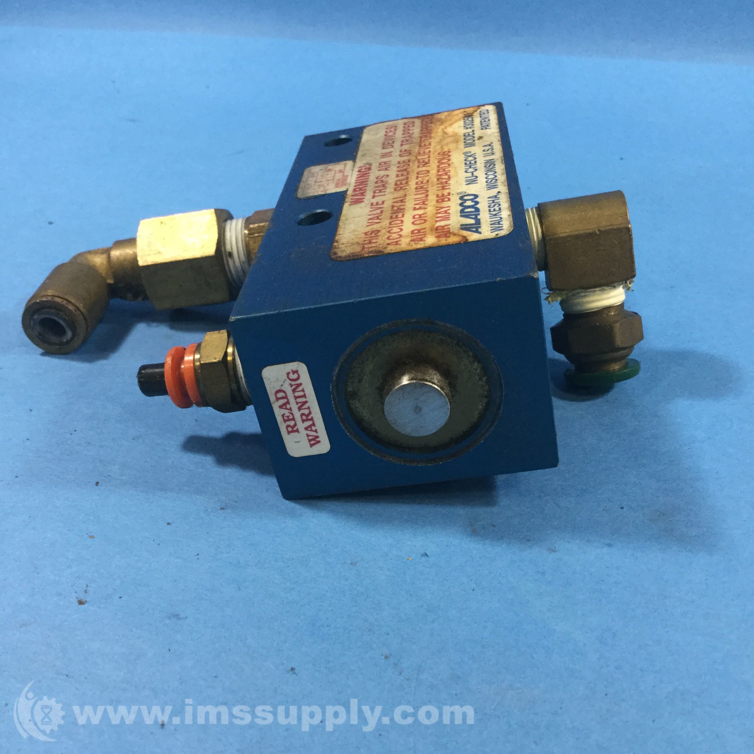 Aladco Inc 302501 NuCheck Valve 1/4 NPTF With Override IMS Supply