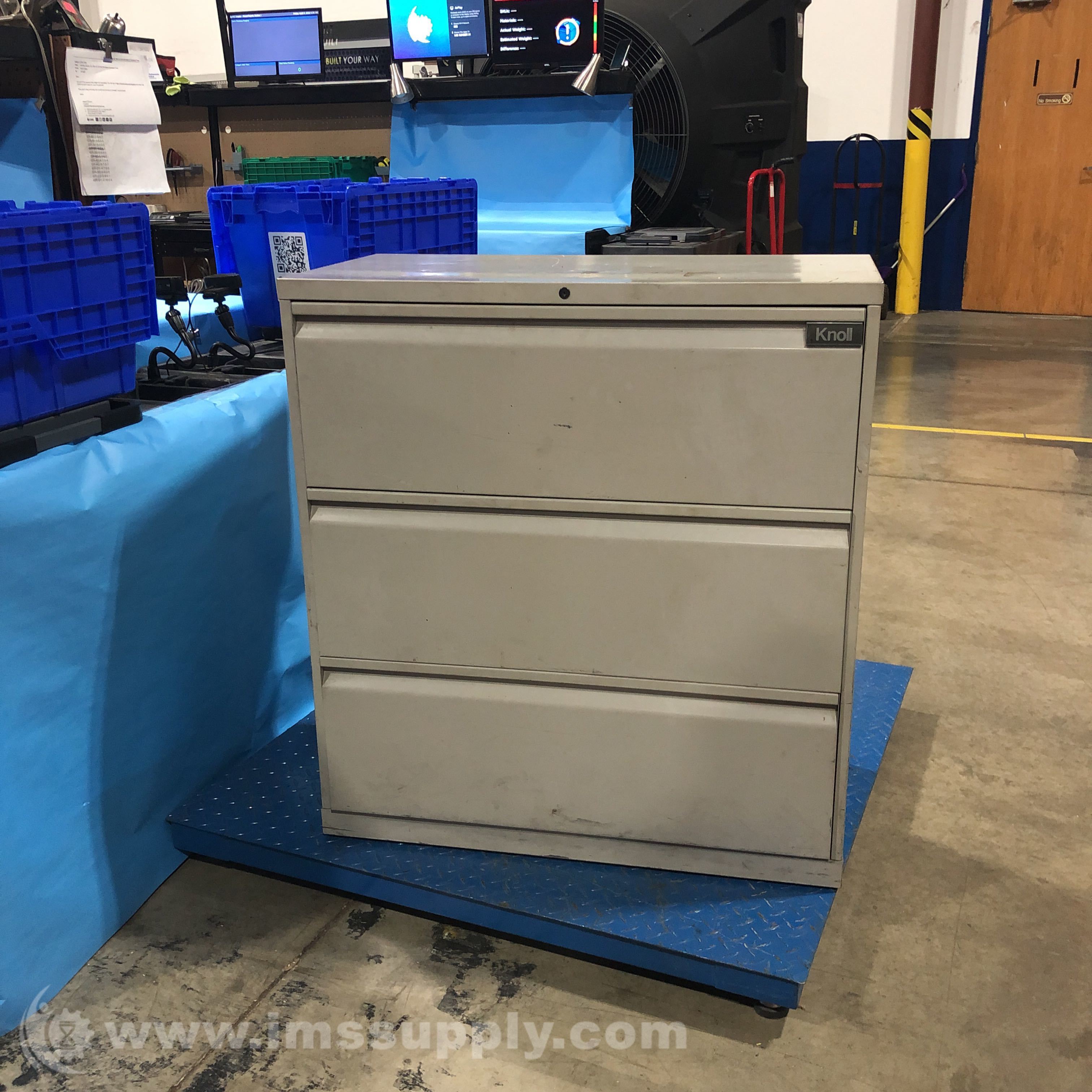 Knoll Systems Metal File with Three Drawers IMS Supply
