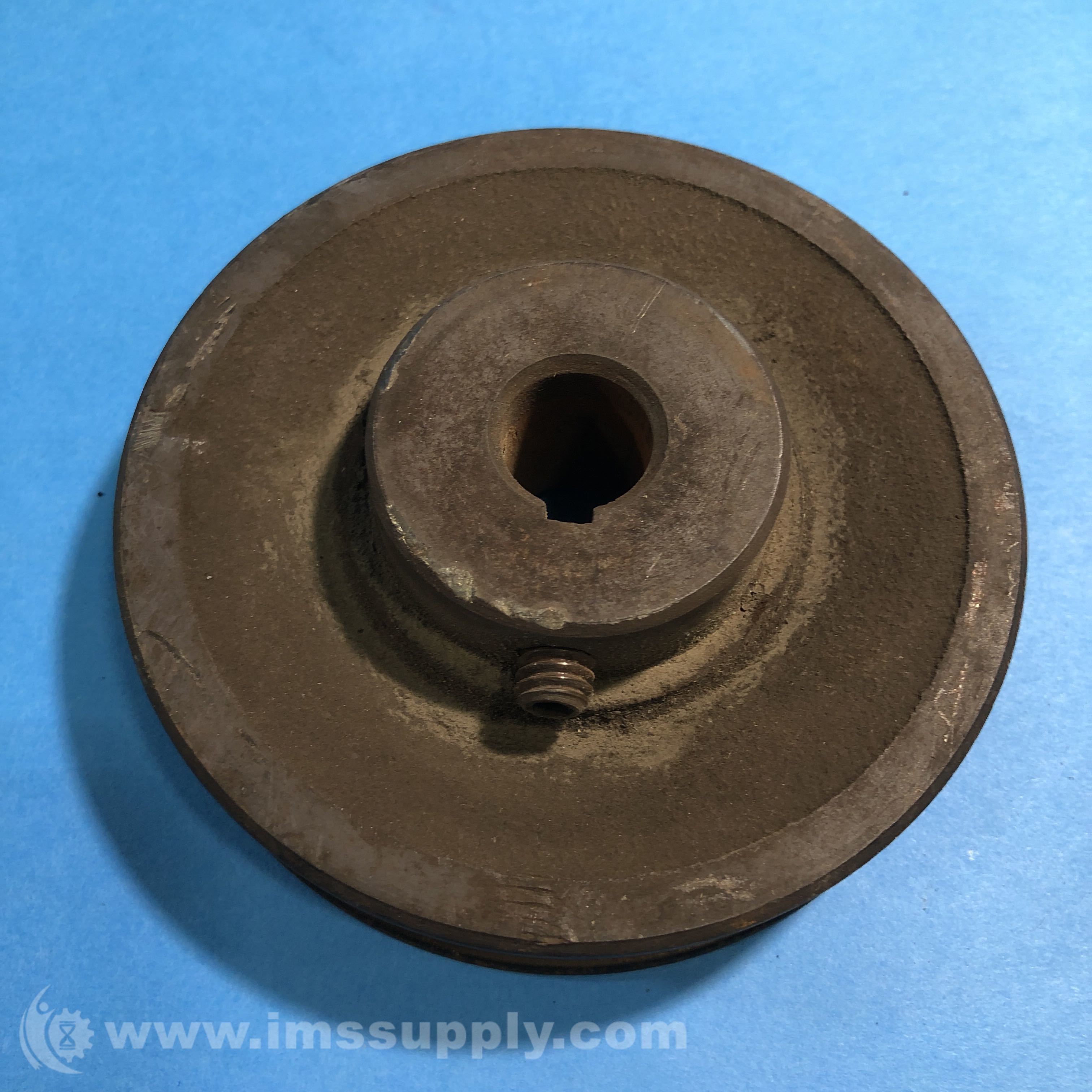 Saelno BK40-1-1/8 Single Groove Fixed Bore V Belt Pulley,Electric Motor Pulley 3.95 Inch Outside Dia;1 1/8 Inch Bore,V-Belt Sheave Cast Iron For A AX B Bx 4l 5l Vbelts - View #4