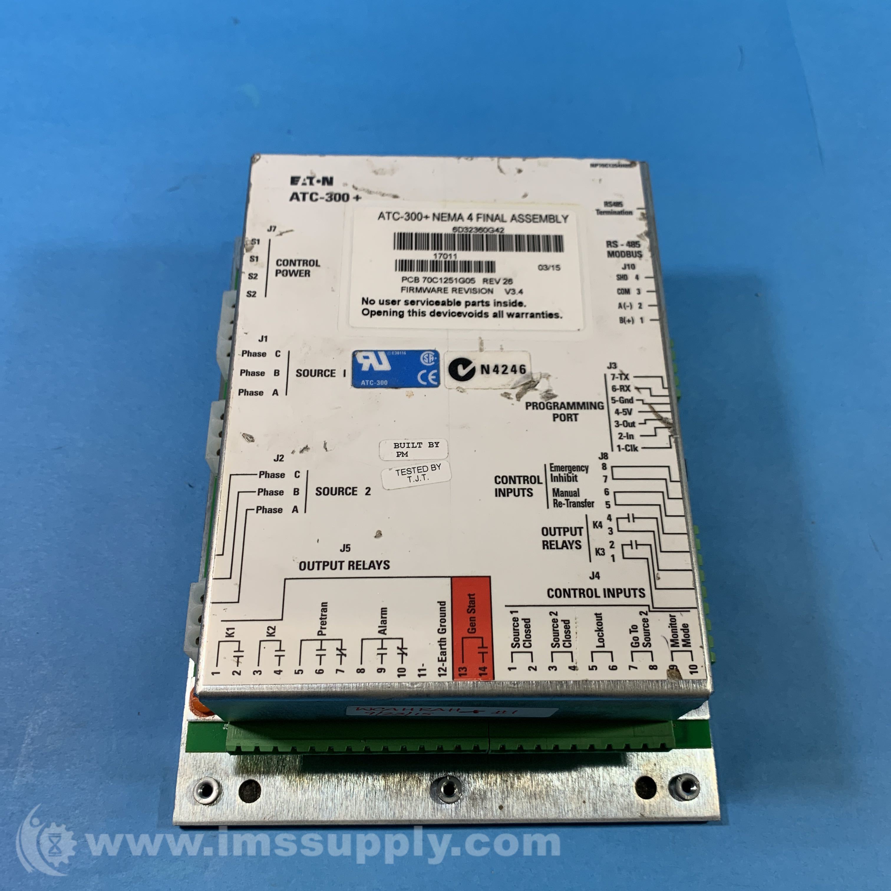 Eaton ATC300+ Automatic Transfer Switch Controller IMS Supply