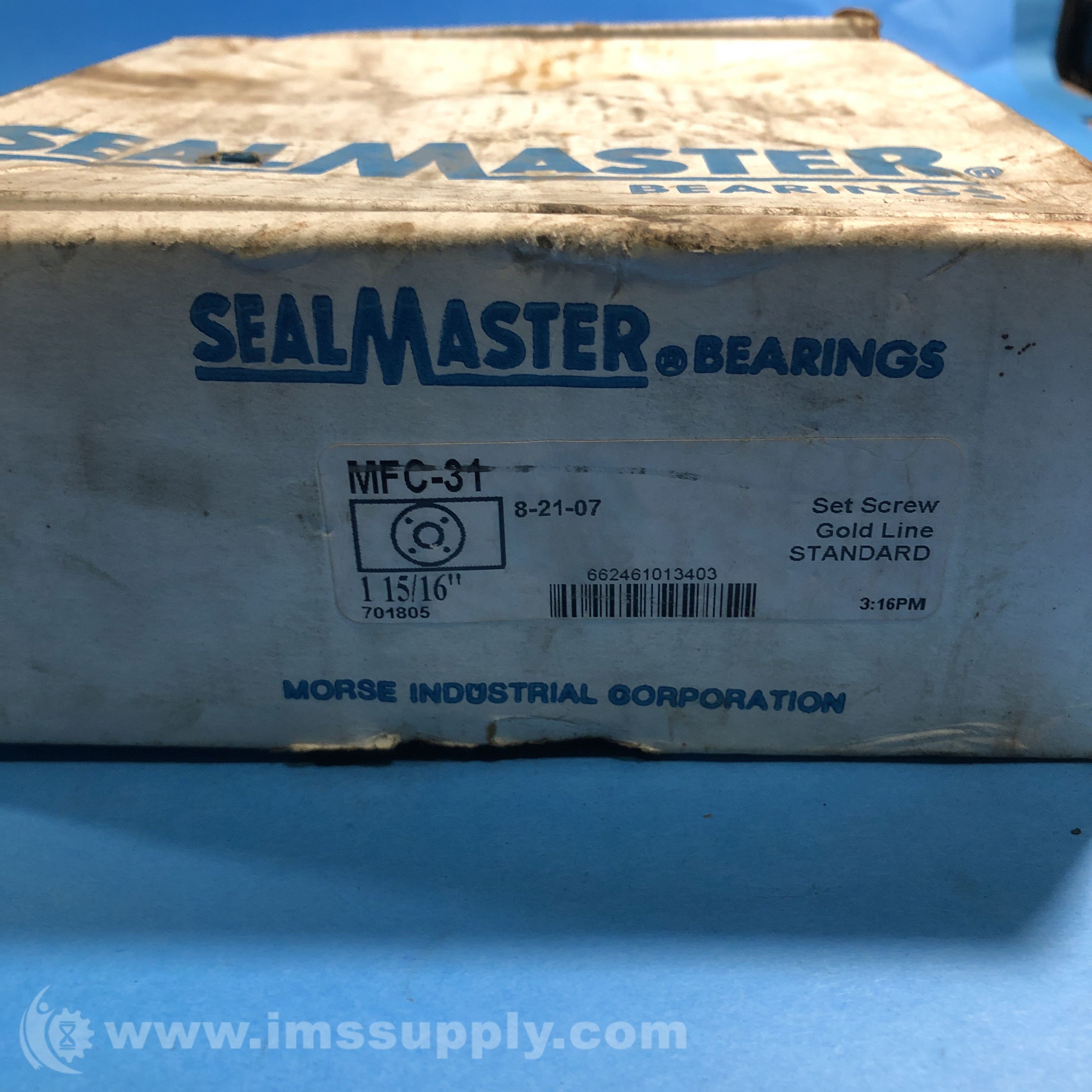 Sealmaster MFC31 FlangeMount Ball Bearing Unit IMS Supply