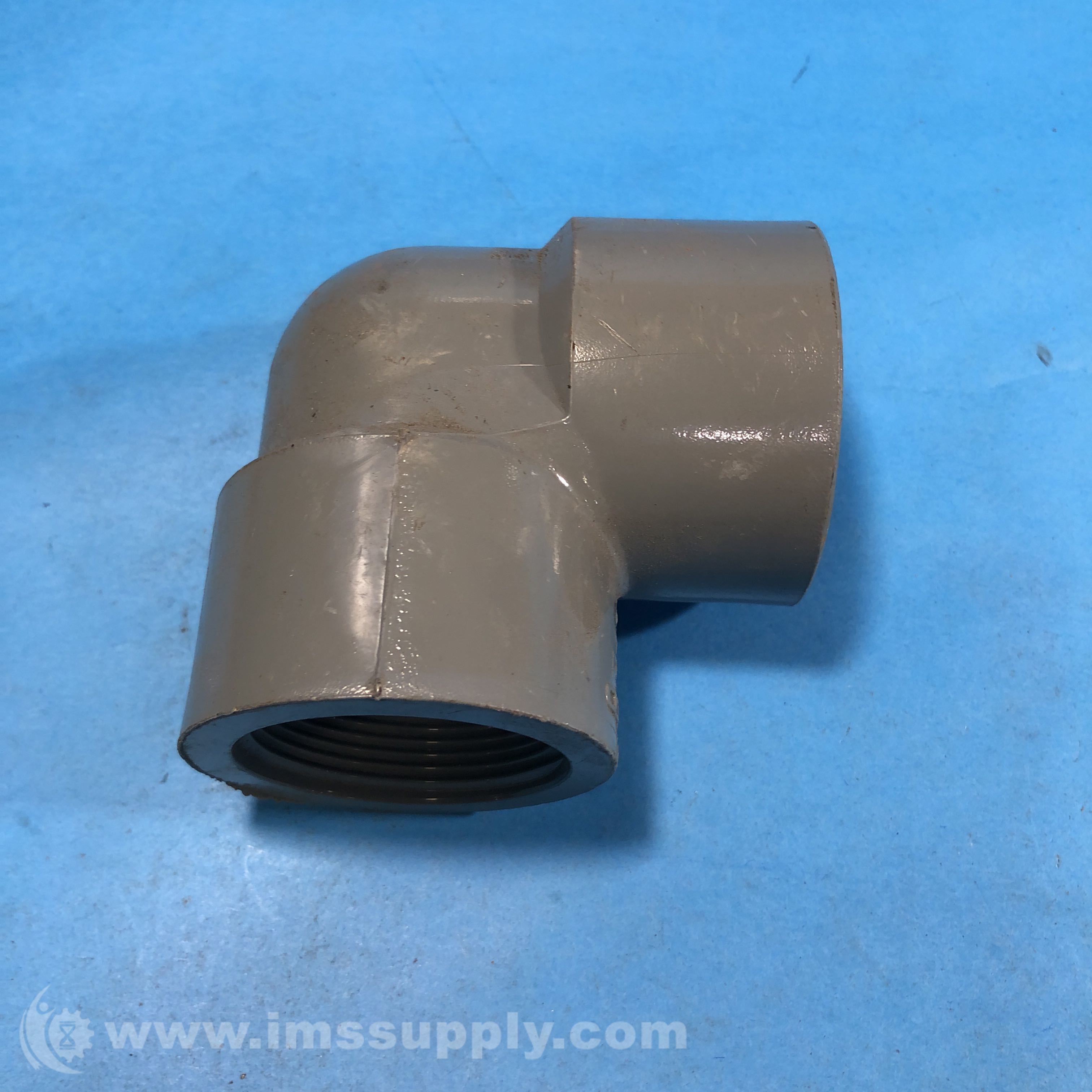 Lasco 11/2 inch Right Angle PVC Grey Pipe Fitting IMS Supply