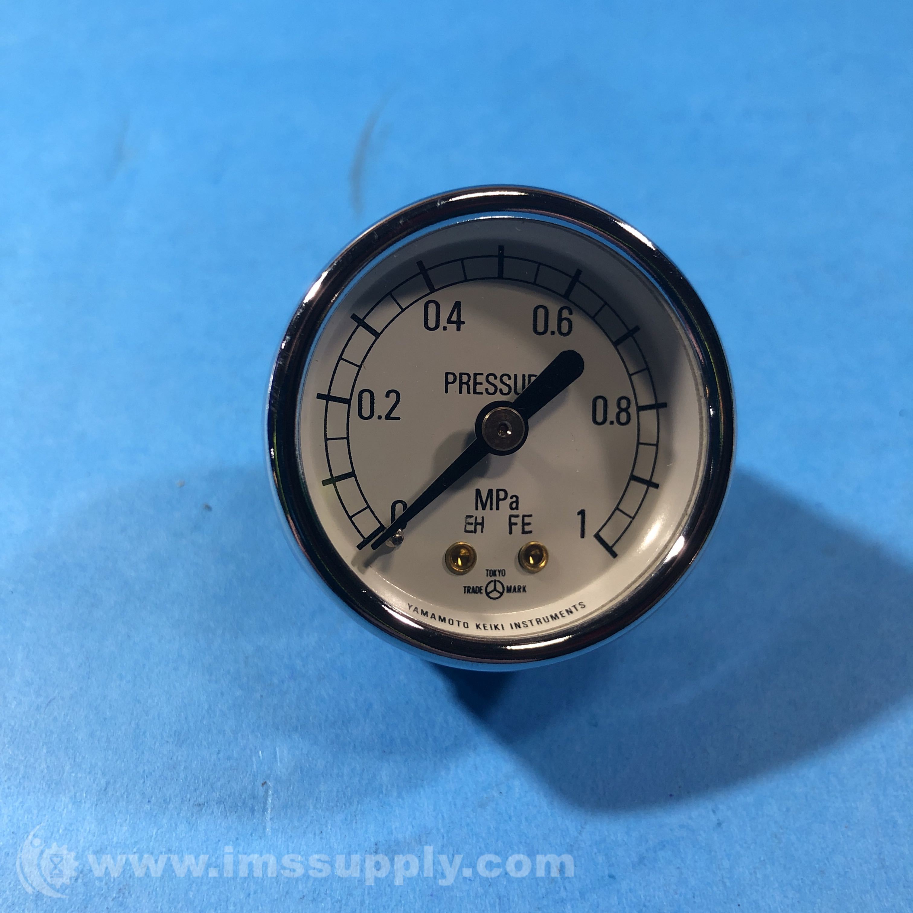 YAMAMOTO Normal Pressure Gauge, 01MPa IMS Supply
