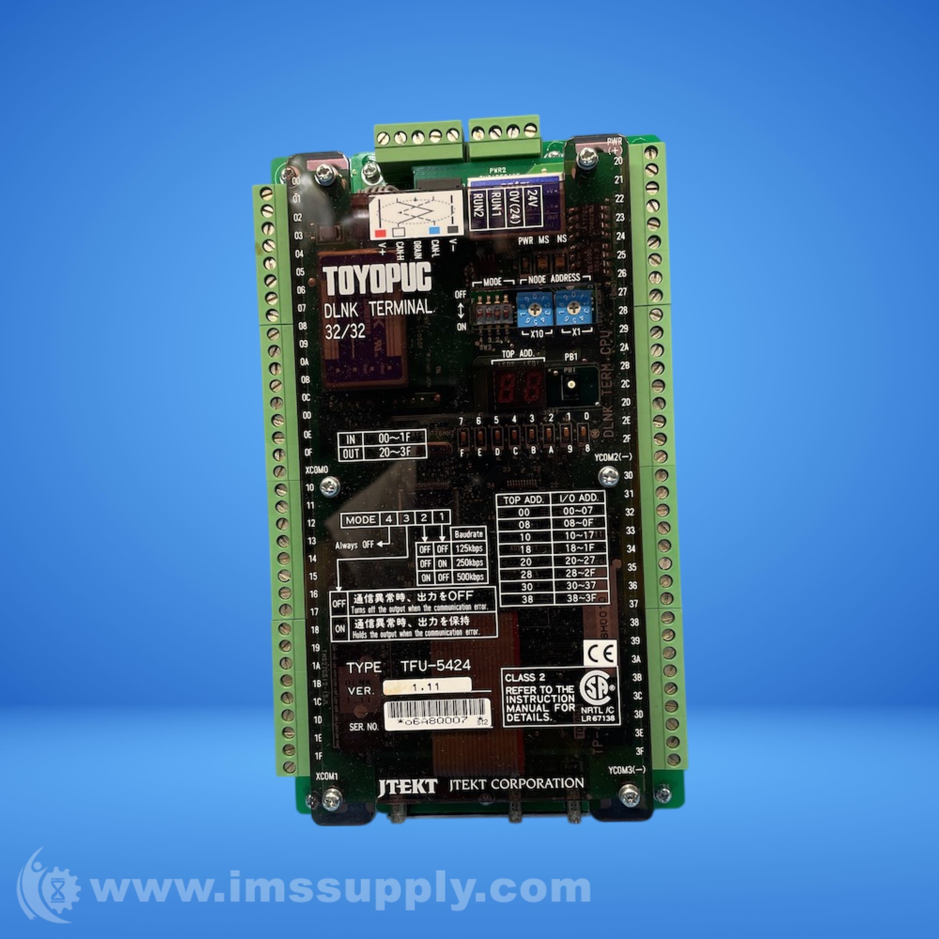 Jtekt TFU-5424 Dlink Terminal - IMS Supply