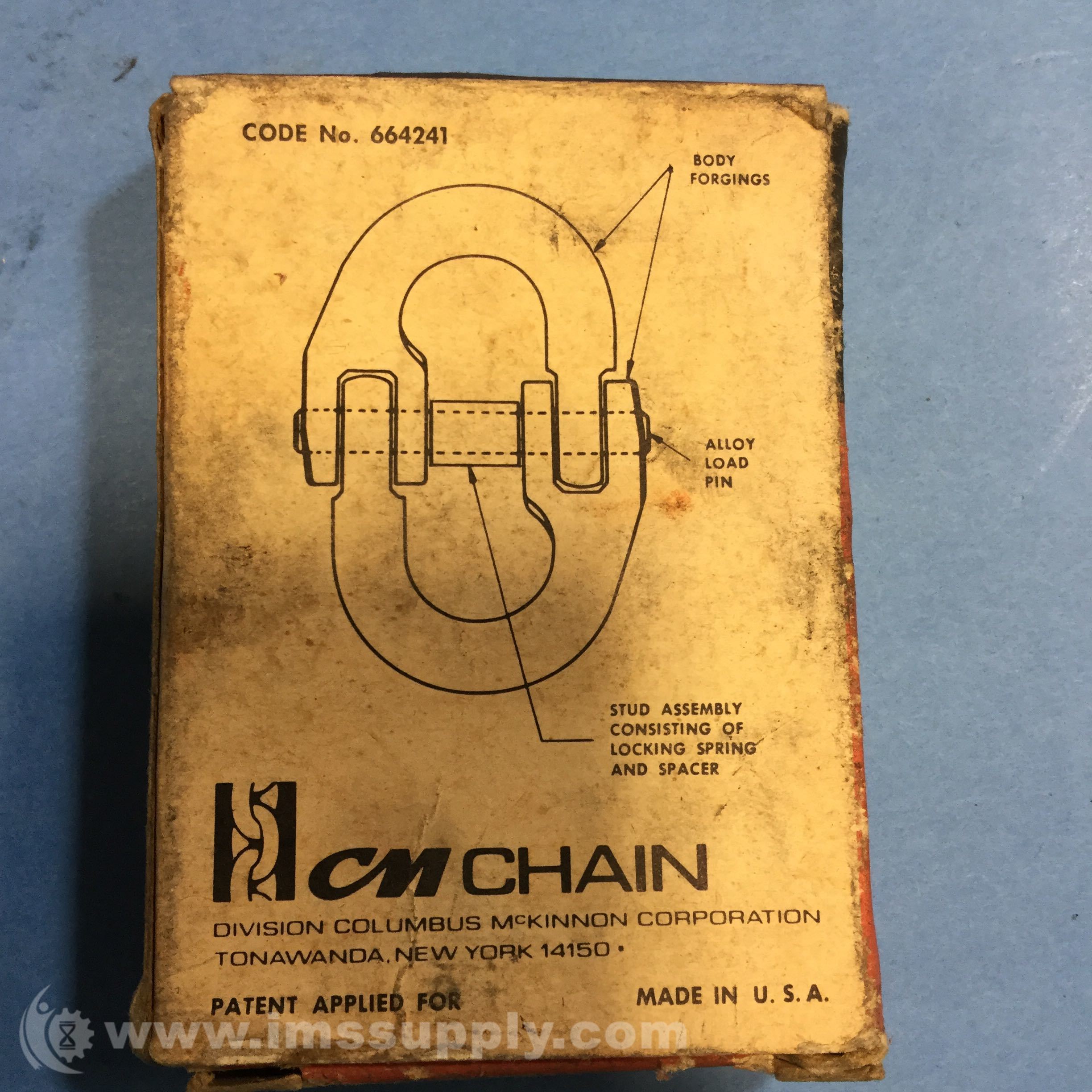 Columbus Mckinnon 375 Coupling Link IMS Supply