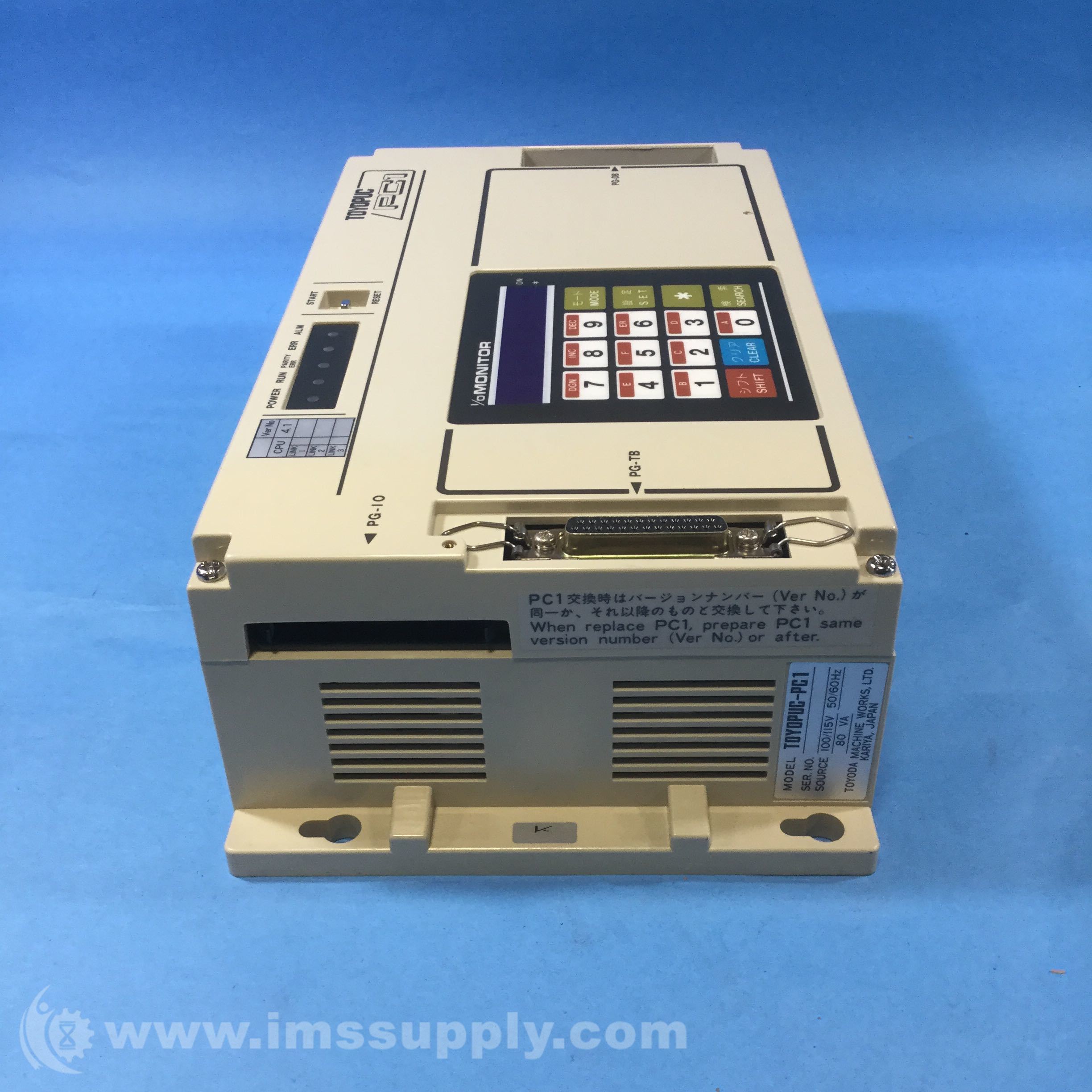【公式】アクセサリーの激安通販 Toyoda Toyopuc-PC1 Supply IMS - Unit Servo Control スイッチ、開閉器