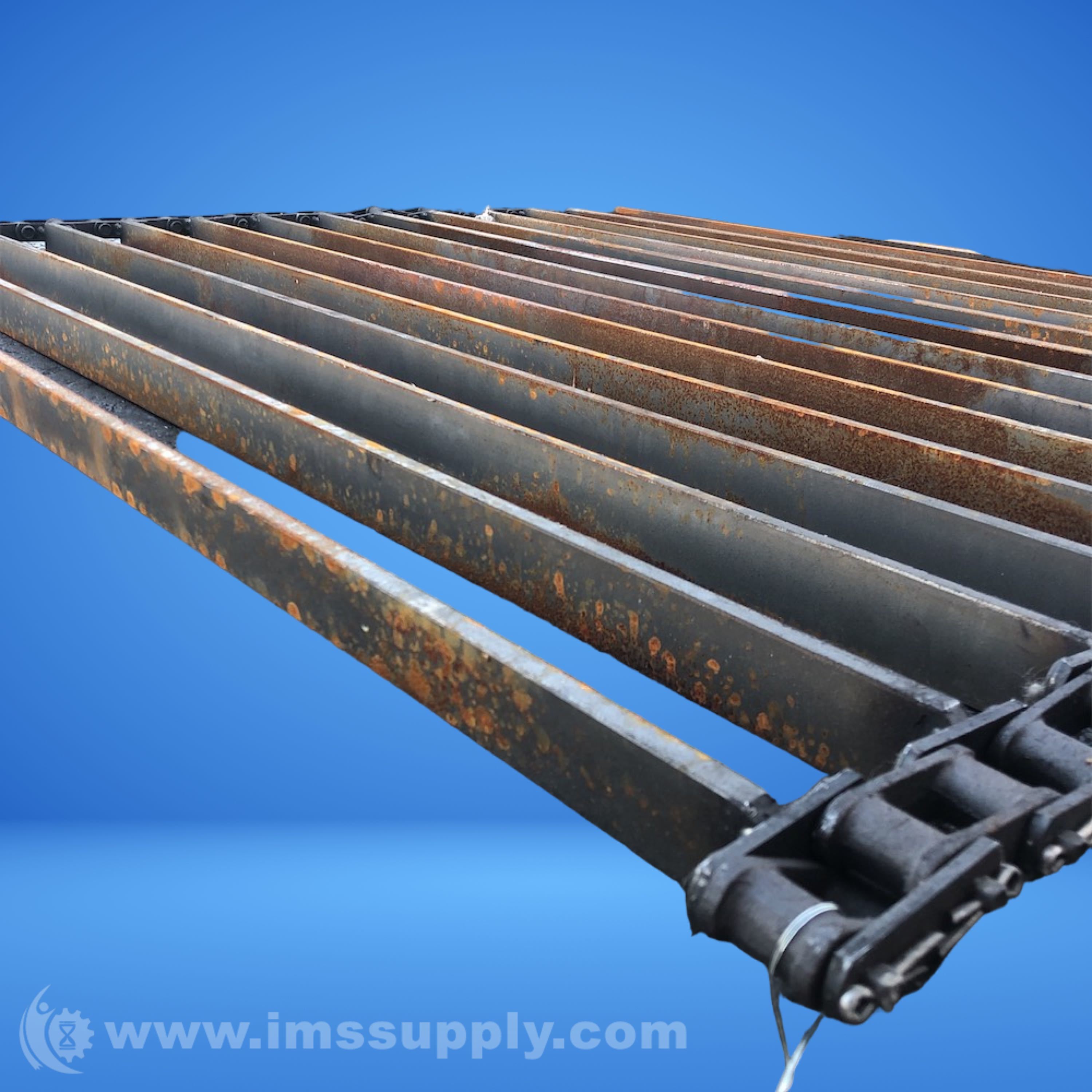 62 inch x 51 inch Steel Conveyor Chain Belt - IMS Supply