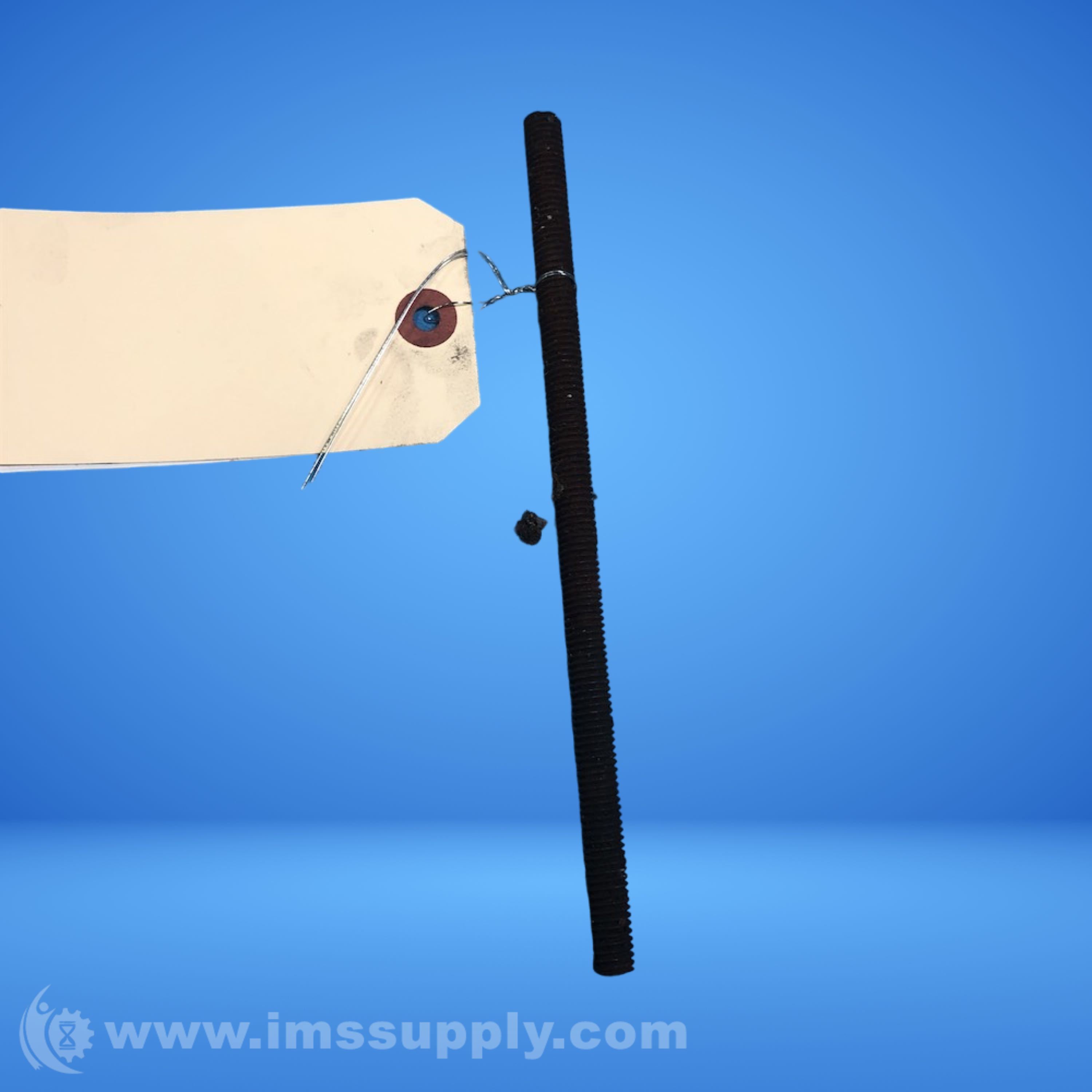 8 inch Black Steel Threaded Rod - IMS Supply