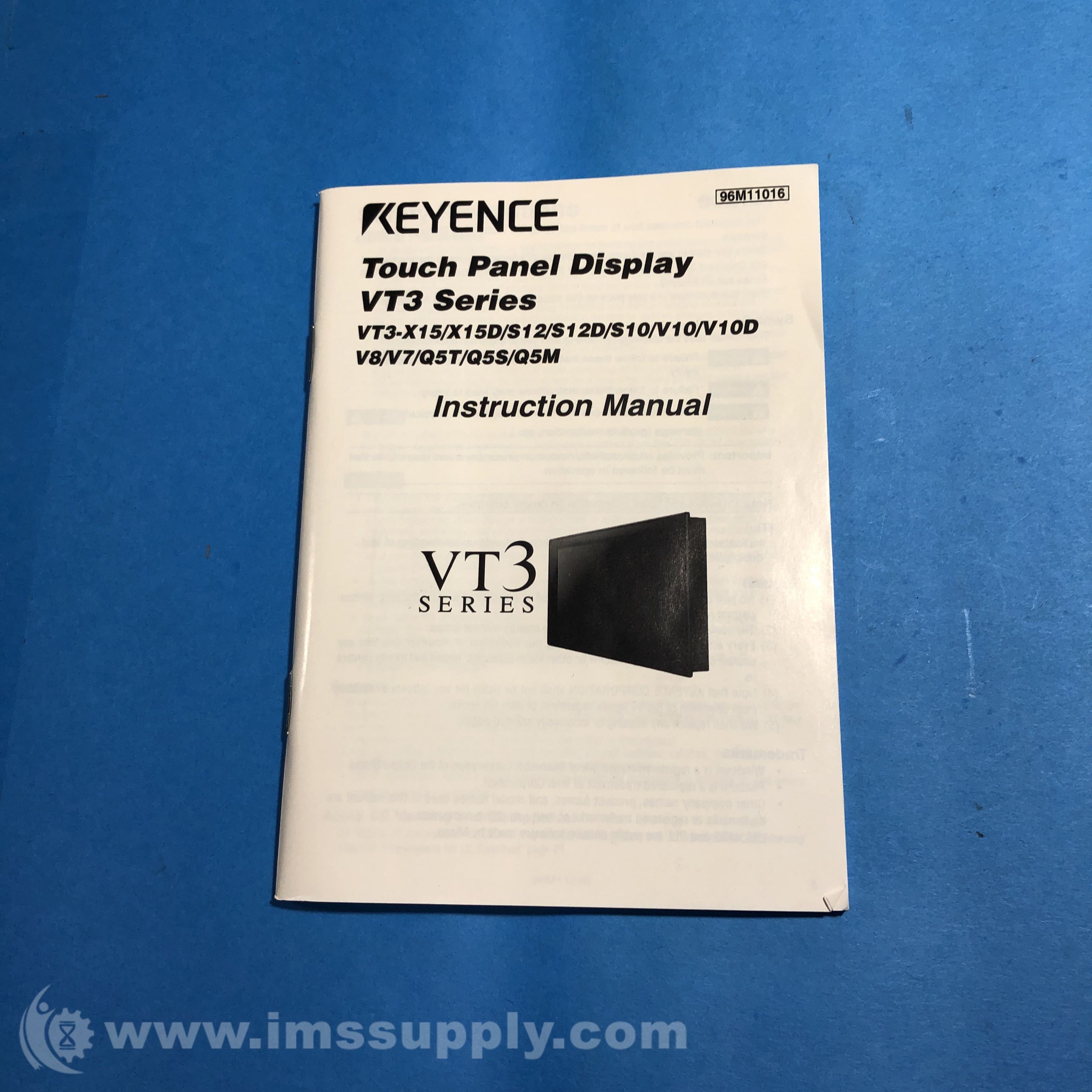 KEYENCE タッチパネル：VT3-V10 10-inch VGA TFT Colour Touch Panel - VT3-V10 | KEYENCE Singapore