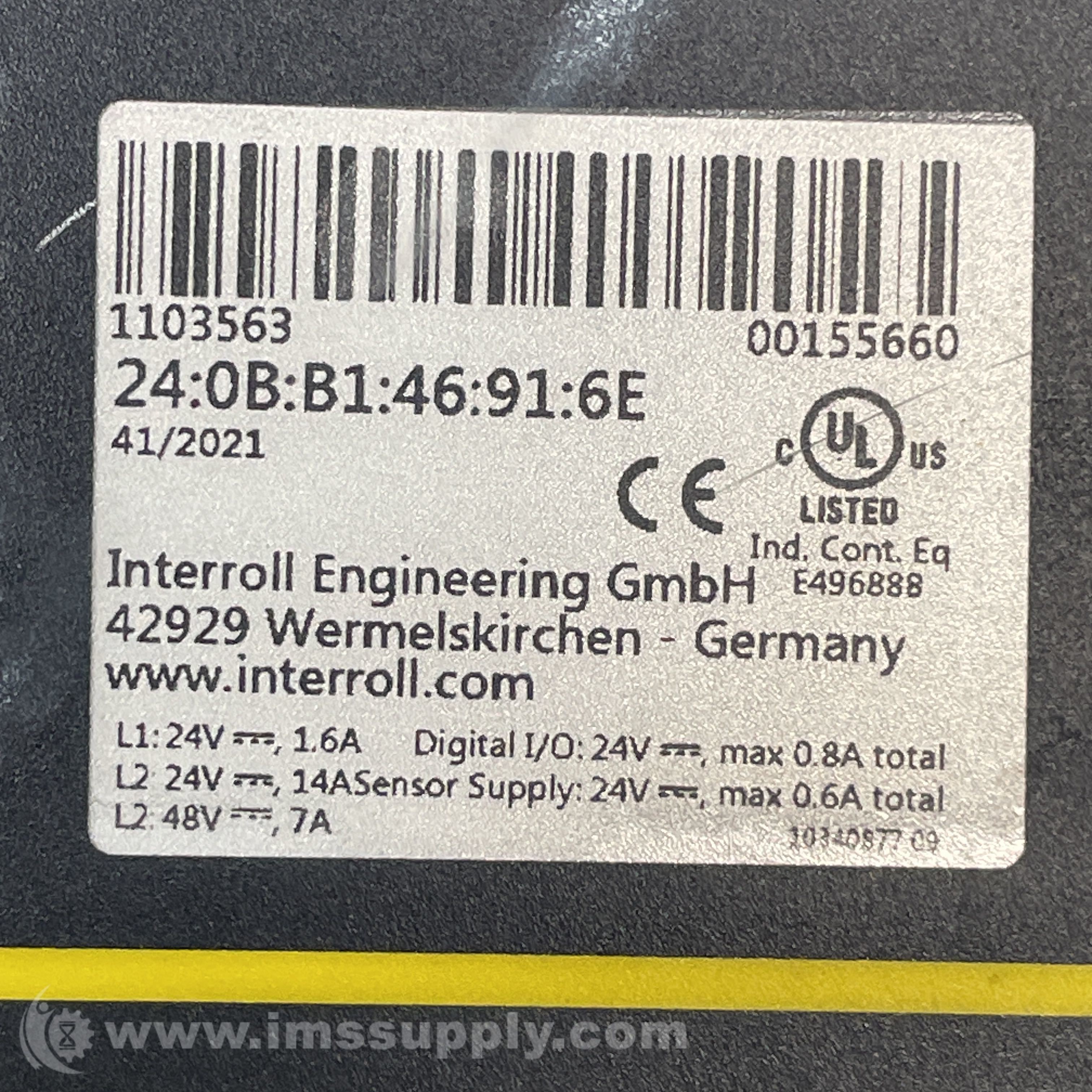 Interroll 1103563 EC310 Multi Control Analog Interface - IMS Supply