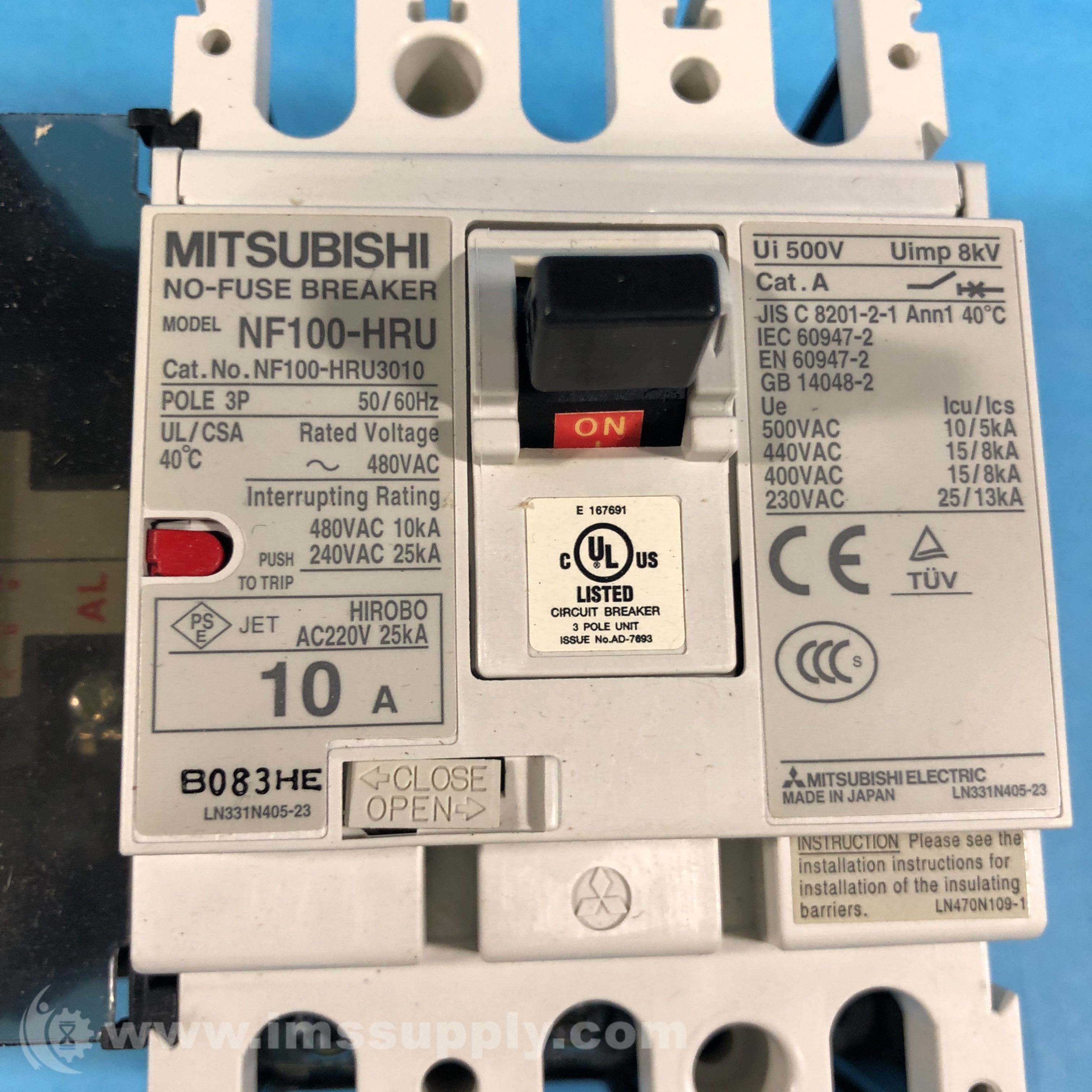 FCCSプロバイダーマニュアル 7274-2-7 1/2 - CIRCUIT BREAKER - Peerless Electronics Inc.