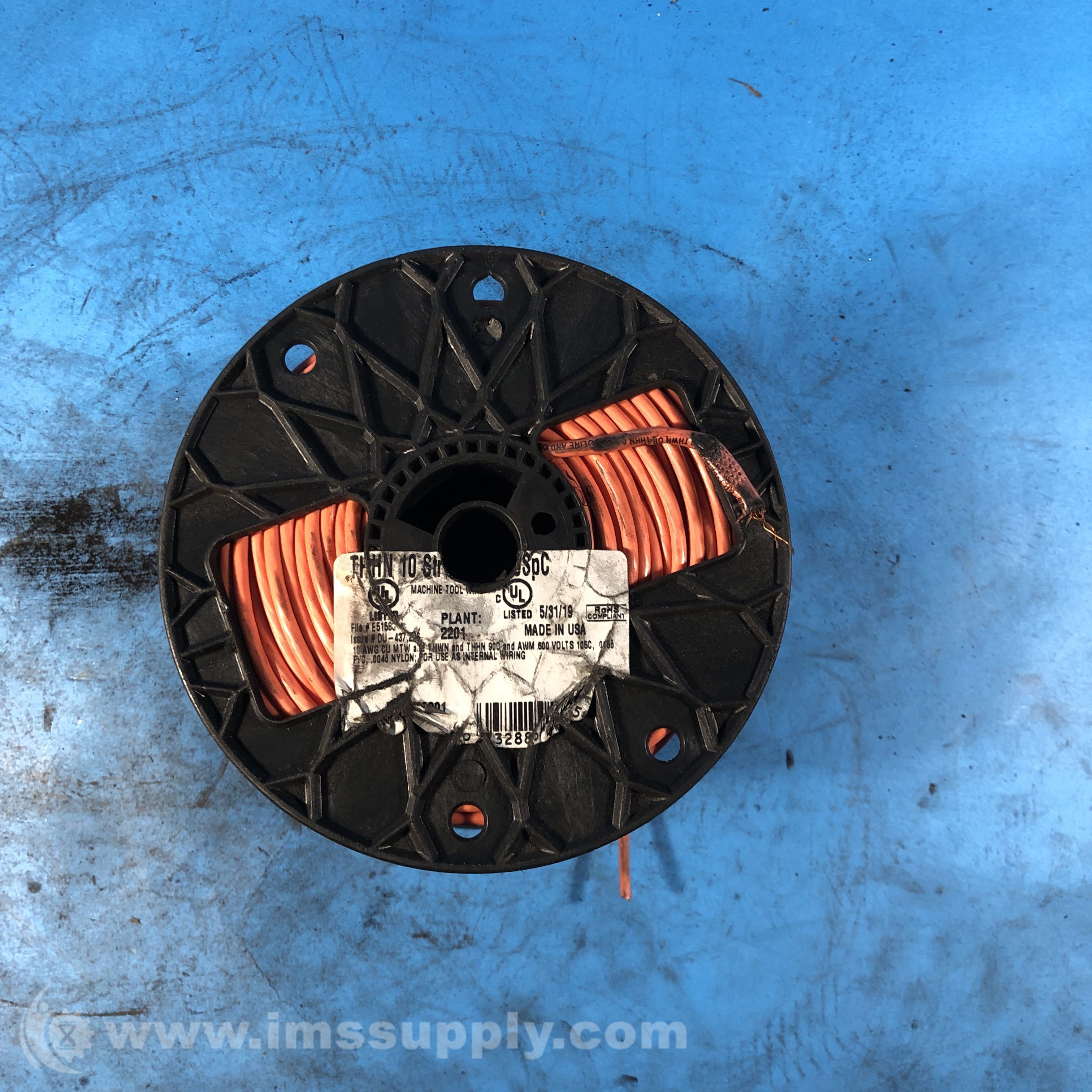 Southwire E51583F Machine Tool Wire THHN 10 Strand, 10AWG - IMS Supply