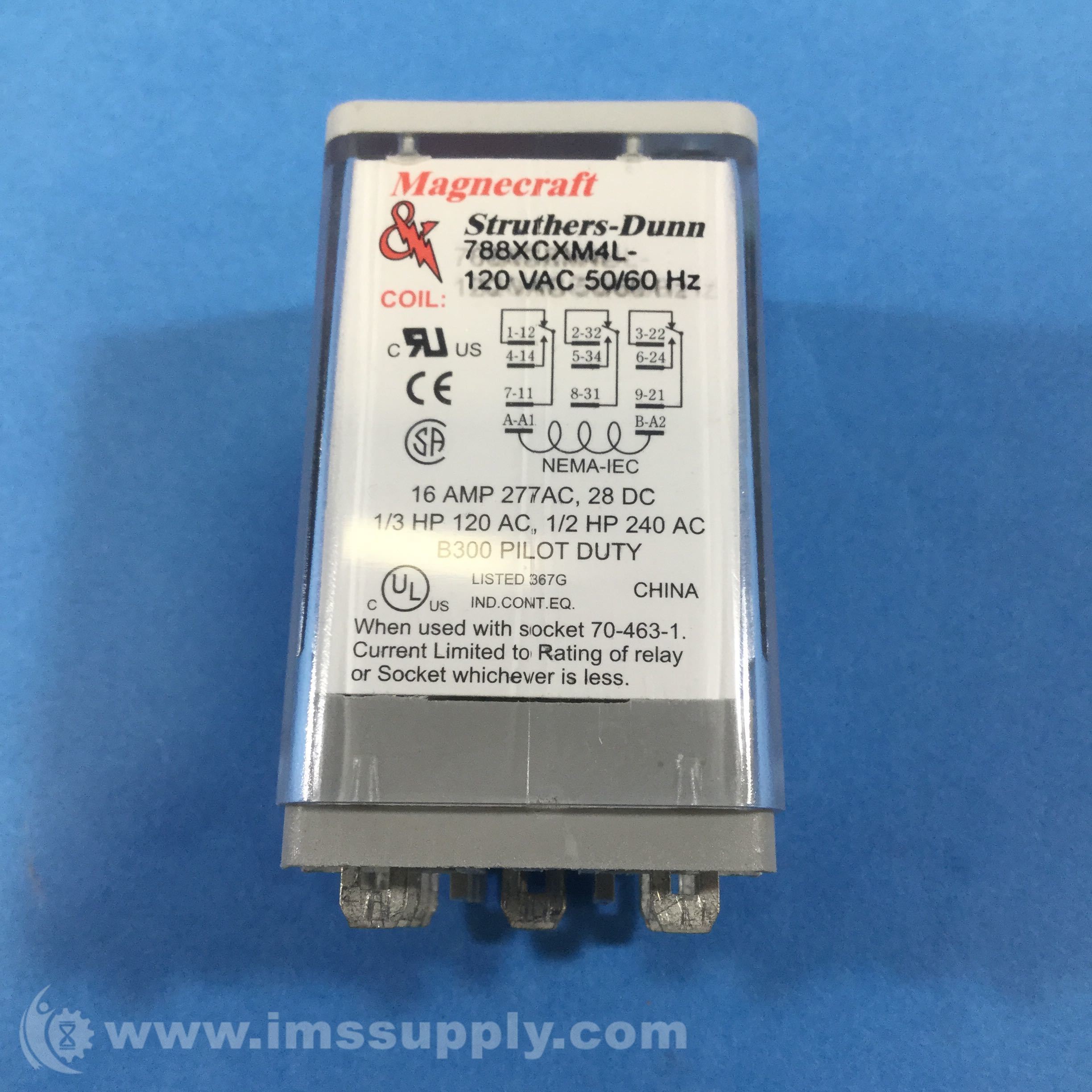 New Magnecraft Struthers-Dunn Relay 788XBXM4L-24VDC 