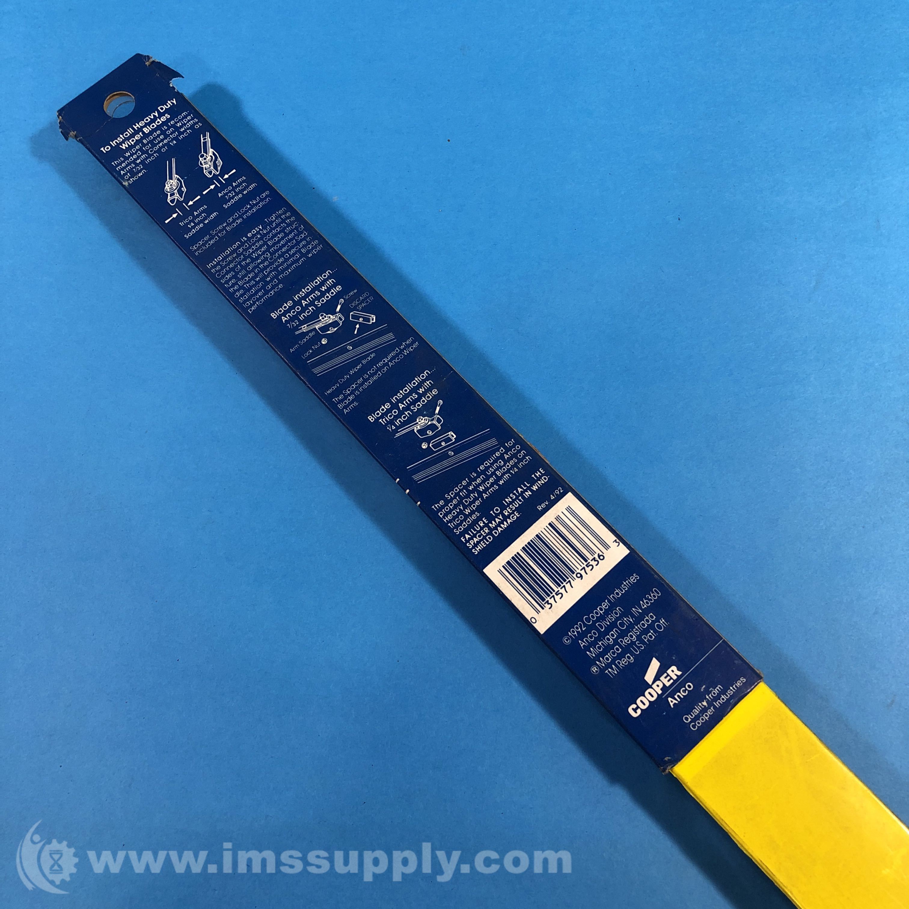 Anco 5114 Length 14'' Heavy Duty Windshield Wiper Blade IMS Supply
