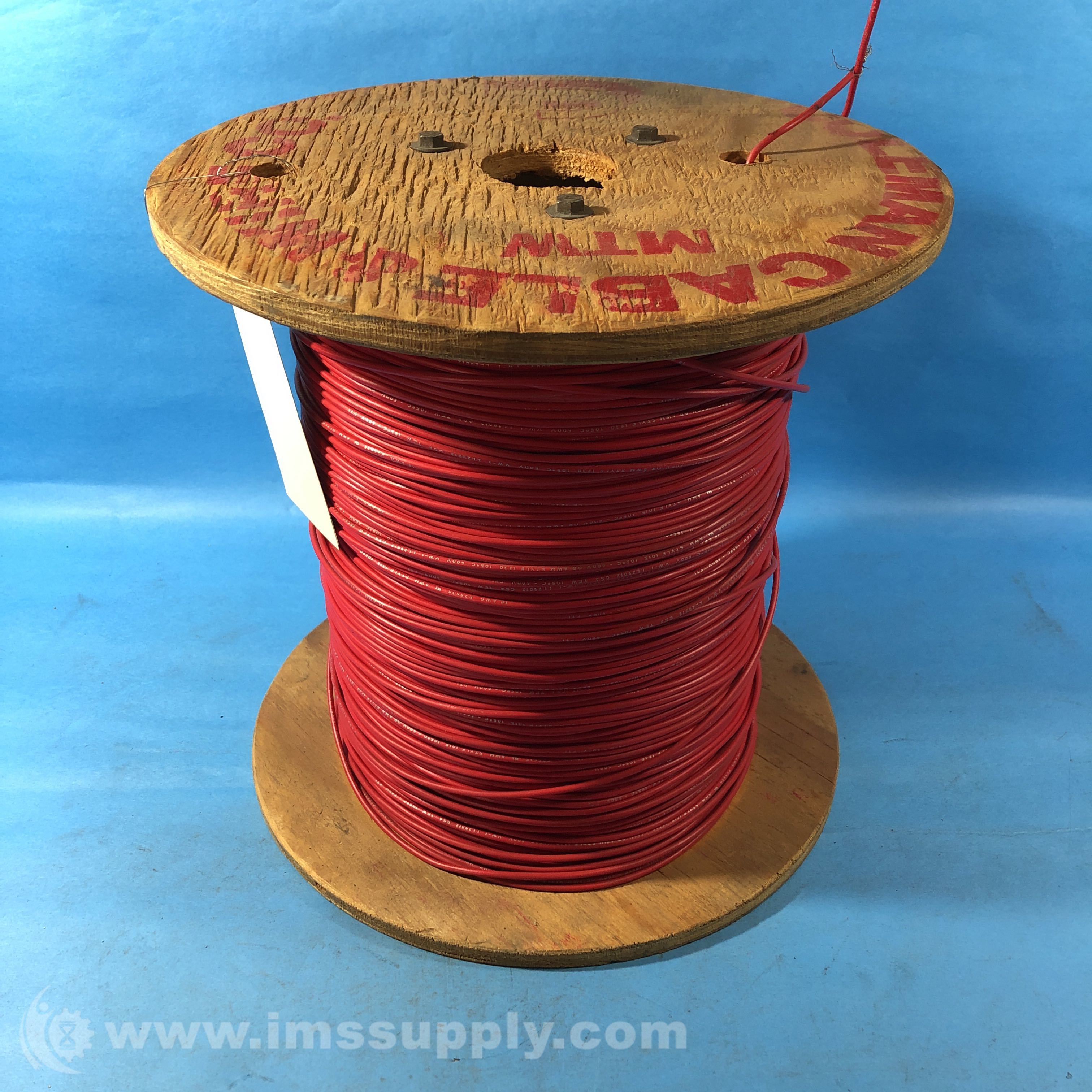 Coleman Cable E25635 LL29012 CSA VW1 Red Wire IMS Supply