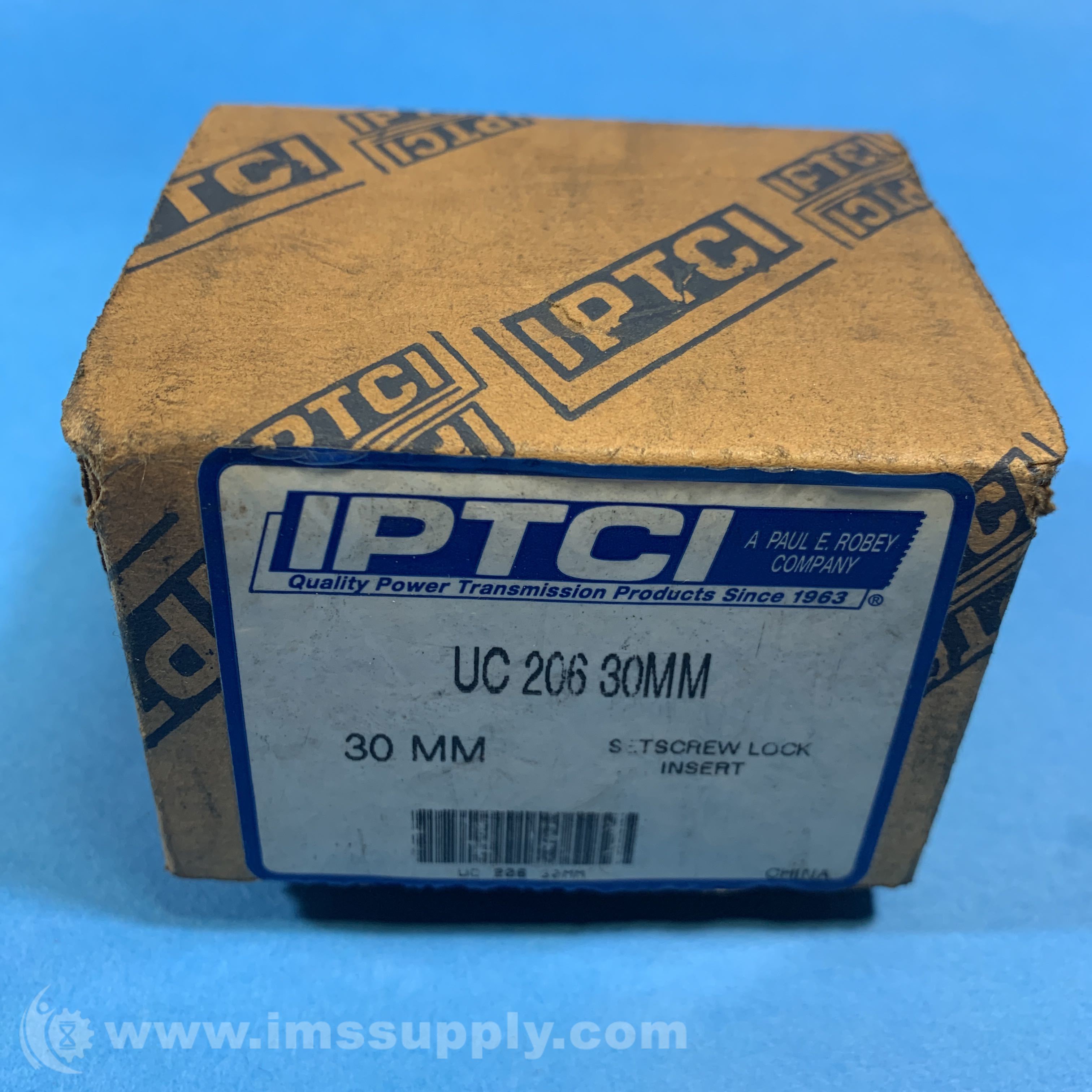 IPTCI UC 206 30MM Setscrew Lock Insert Bearing IMS Supply
