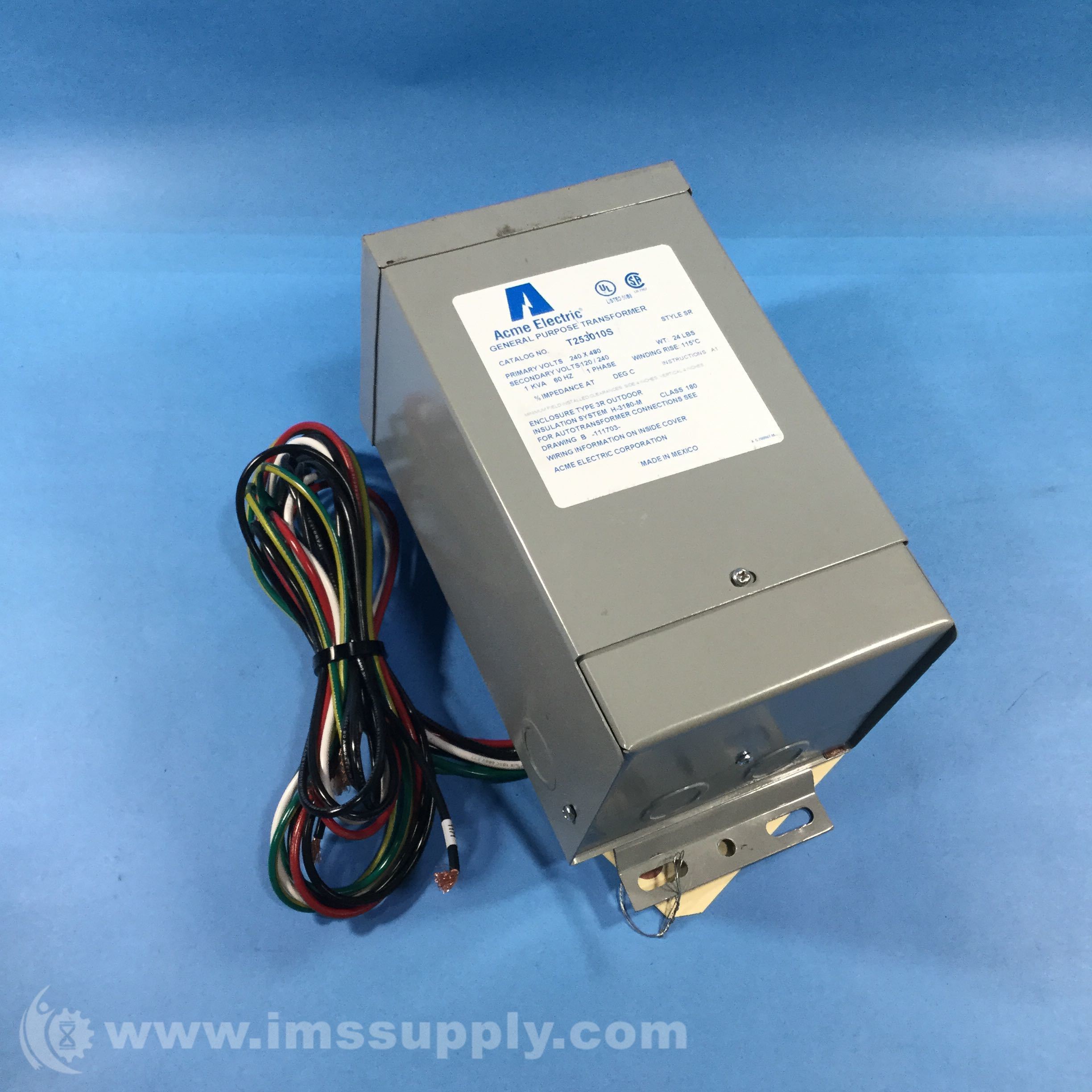 3 AVAILABLE Details about   ACME T-2-53010-8 TRANSFORMER 240/480 VOLTS 