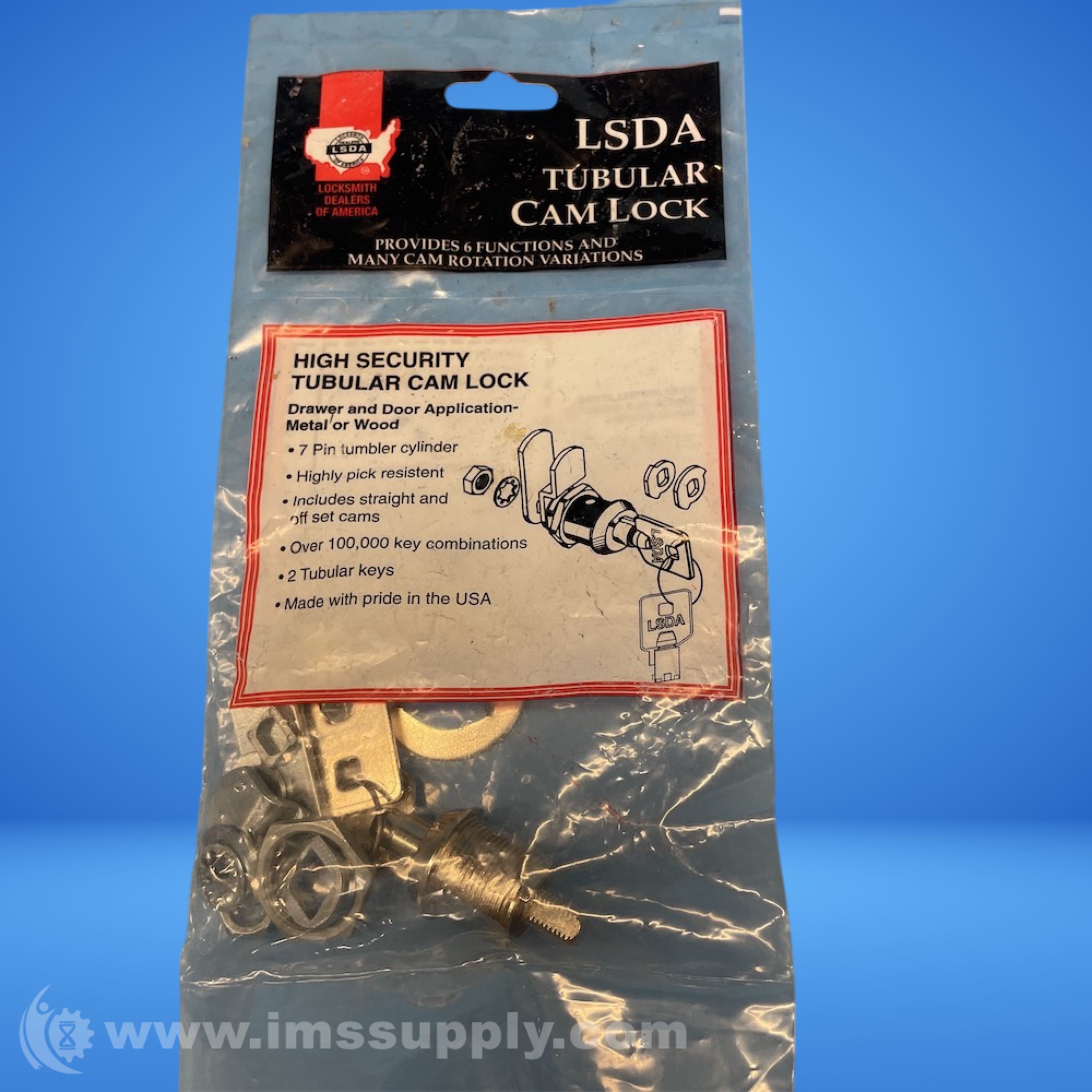 LSDA UTCL58 KD Tubular Cam Lock - IMS Supply
