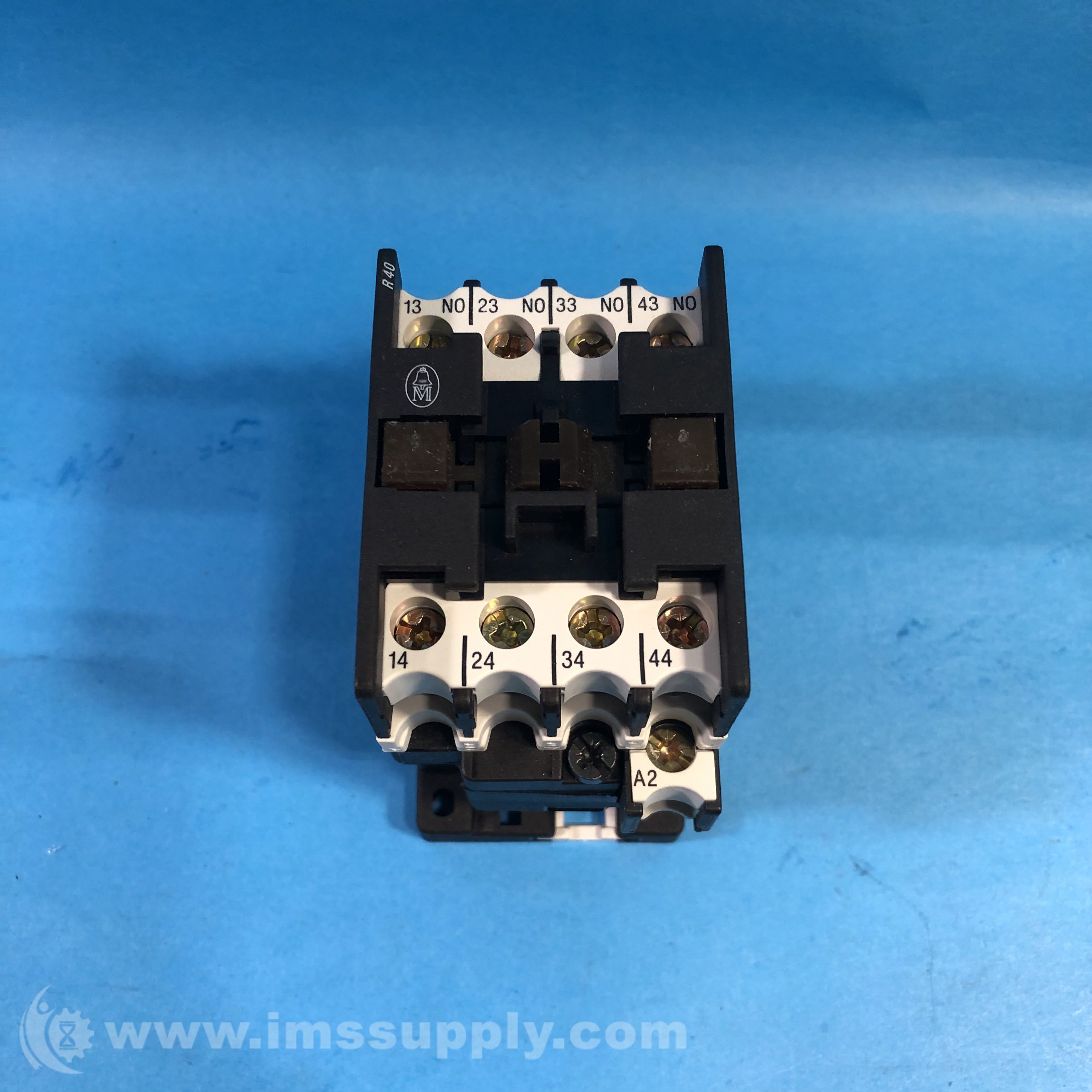 Moeller Electric DIL-R-40 Auxiliary Contact, 4 NO, 24V 60 Hz - IMS Supply
