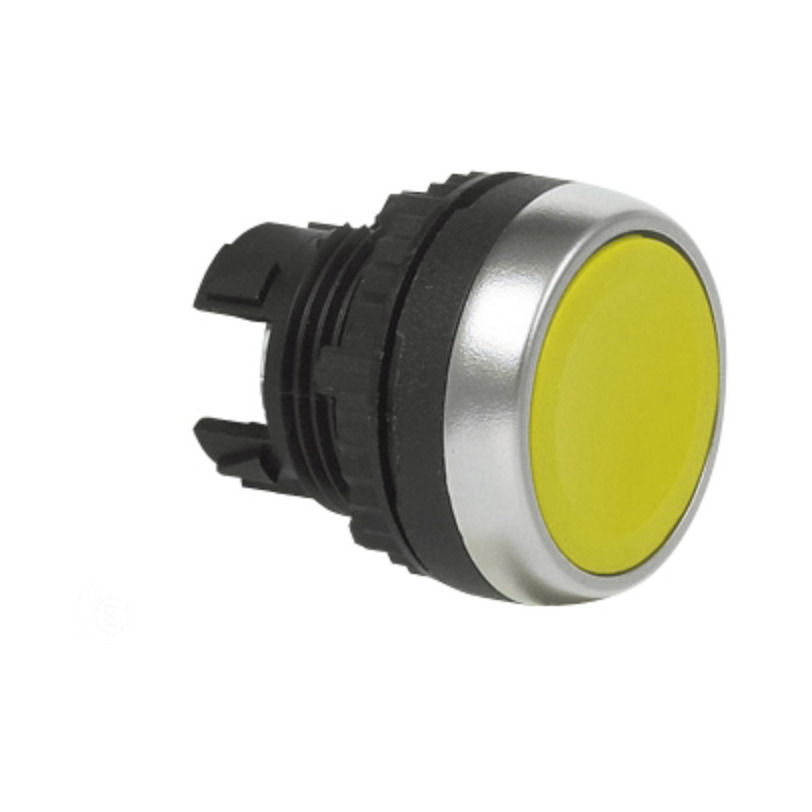 Baco Controls L21CA04-1E10 22mm Yellow Flush Maint PB - IMS Supply