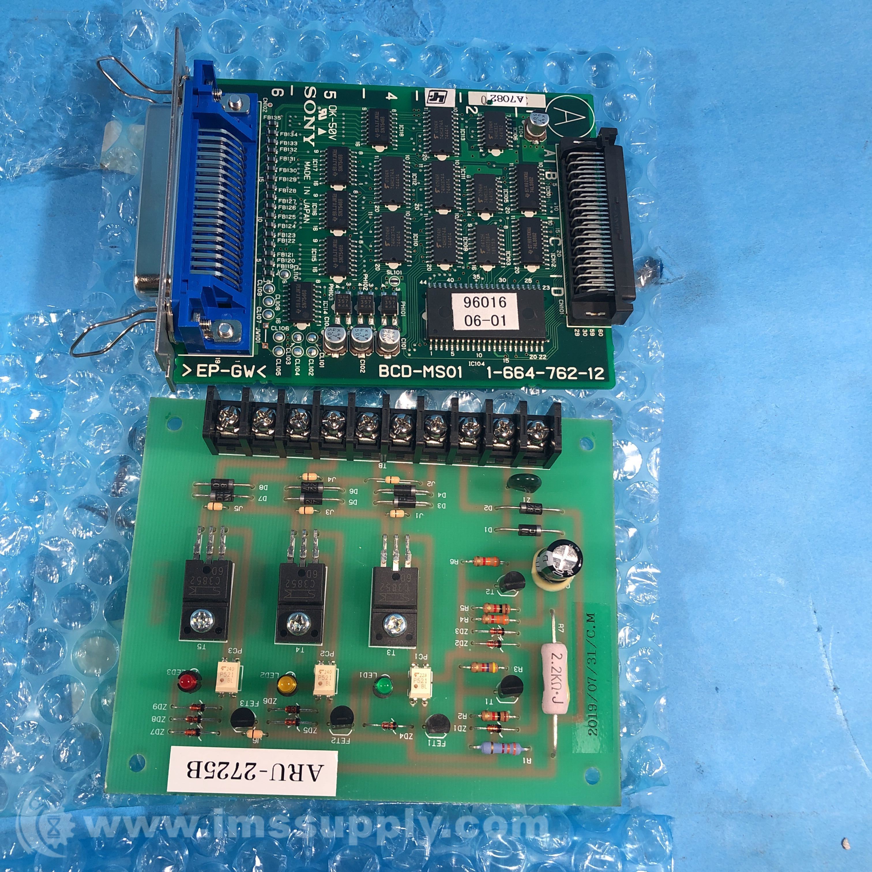 Sony 1-664-762-12 BCD-MS01 Expansion Module Circuit Board - IMS Supply
