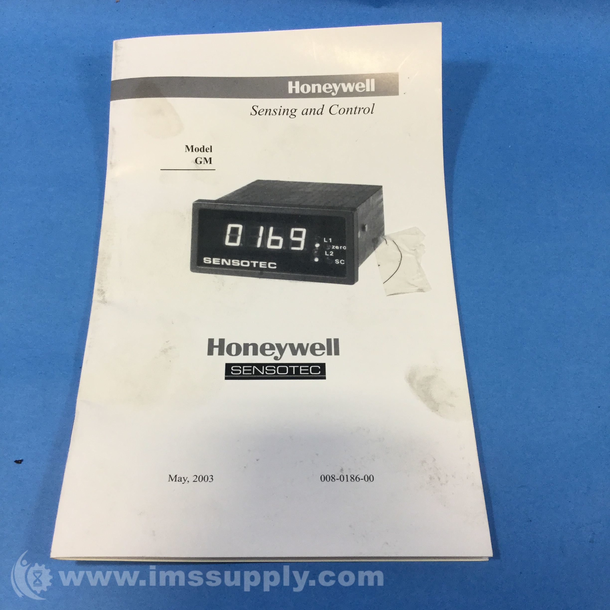 Honeywell Sensotec Sensing and Control Model GM Manual IMS Supply