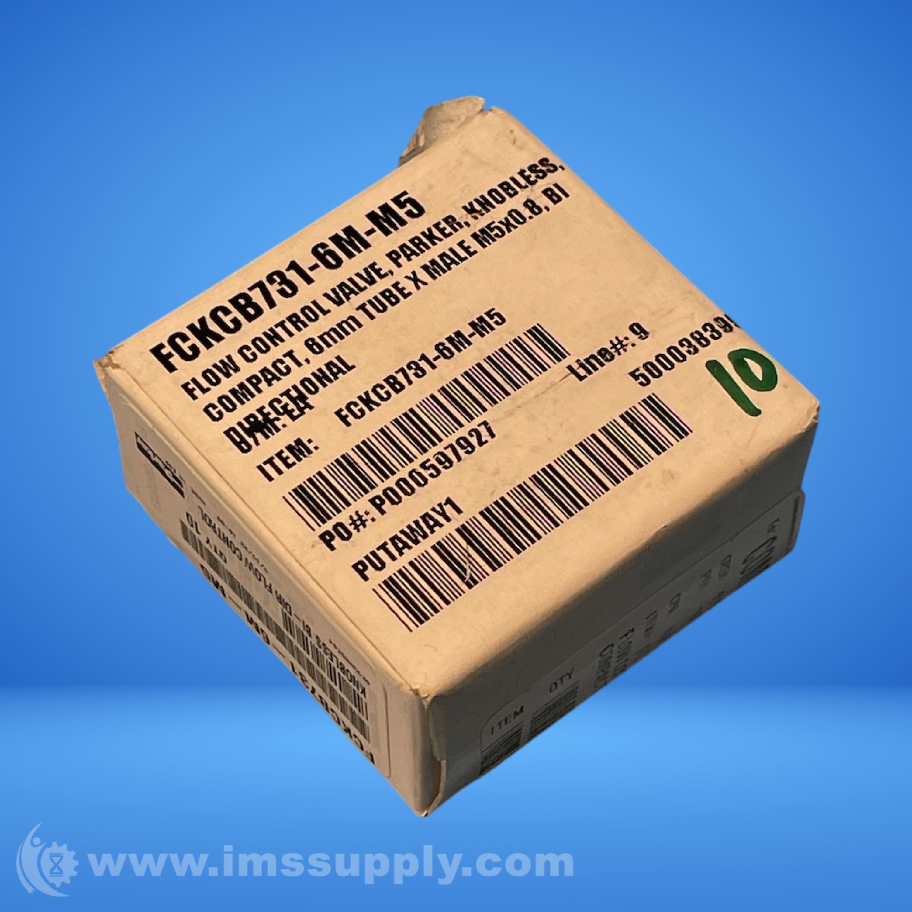 Parker FCKCB731-6M-M5 Composite Pneumatic Flow Control Box of 10 - IMS ...