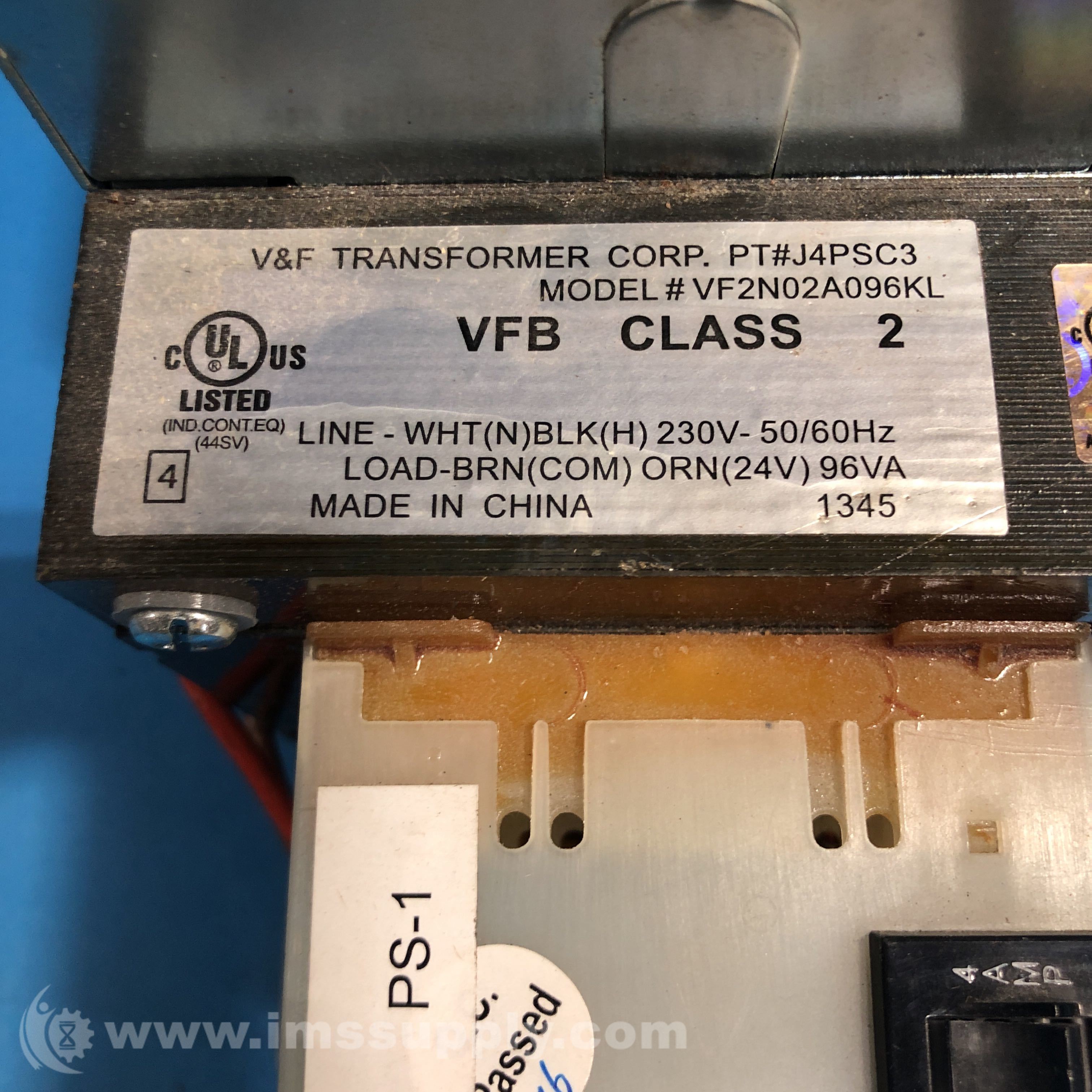 V&F Transformer Corp VF2N02A096KL Transformer IMS Supply