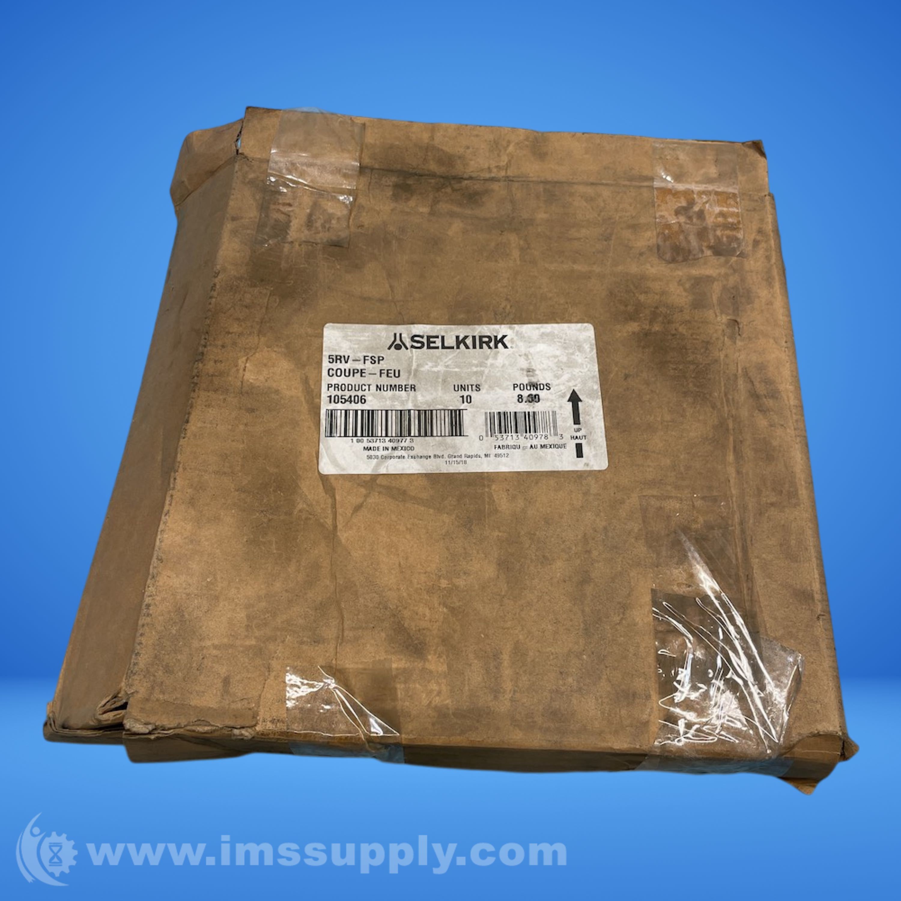 Selkirk 105406 Box of 10 5RV-FSP 5 in Quick Grip Firestop Spacers - IMS ...