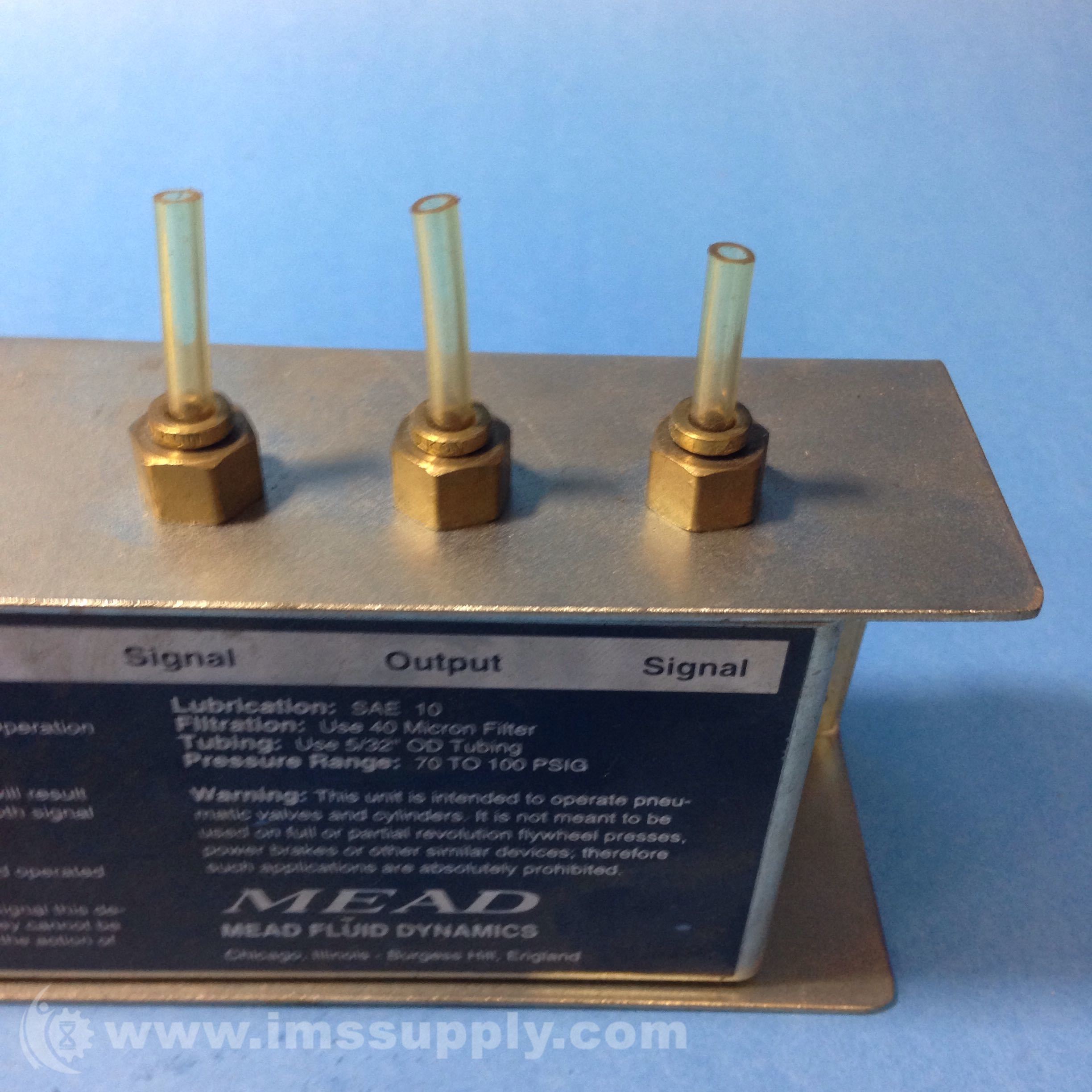 Mead Fluid Dynamics CSV107 AntiTiedown TwoHand Logic Unit IMS Supply