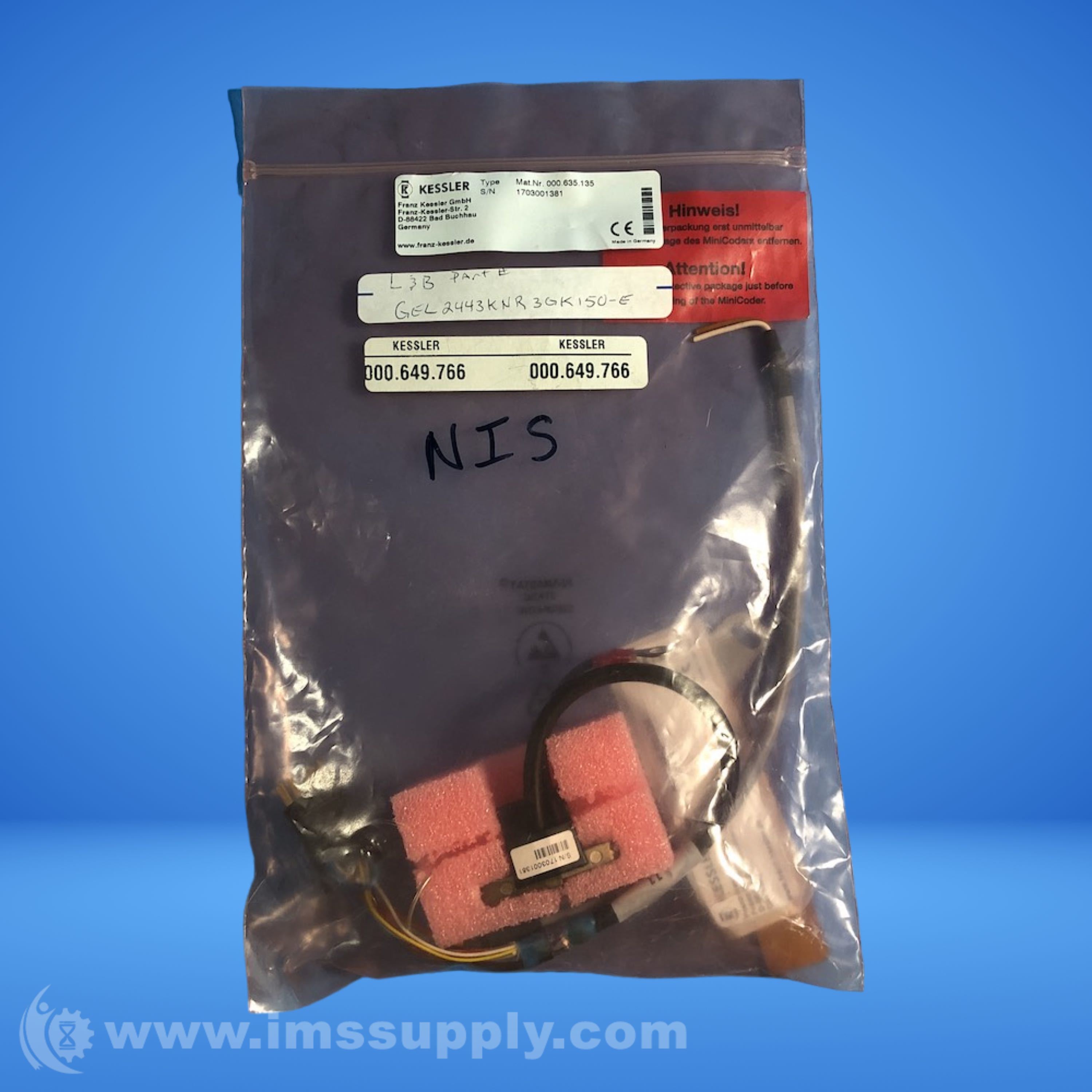 Kessler 000.635.135 Encoder Module Unit - IMS Supply