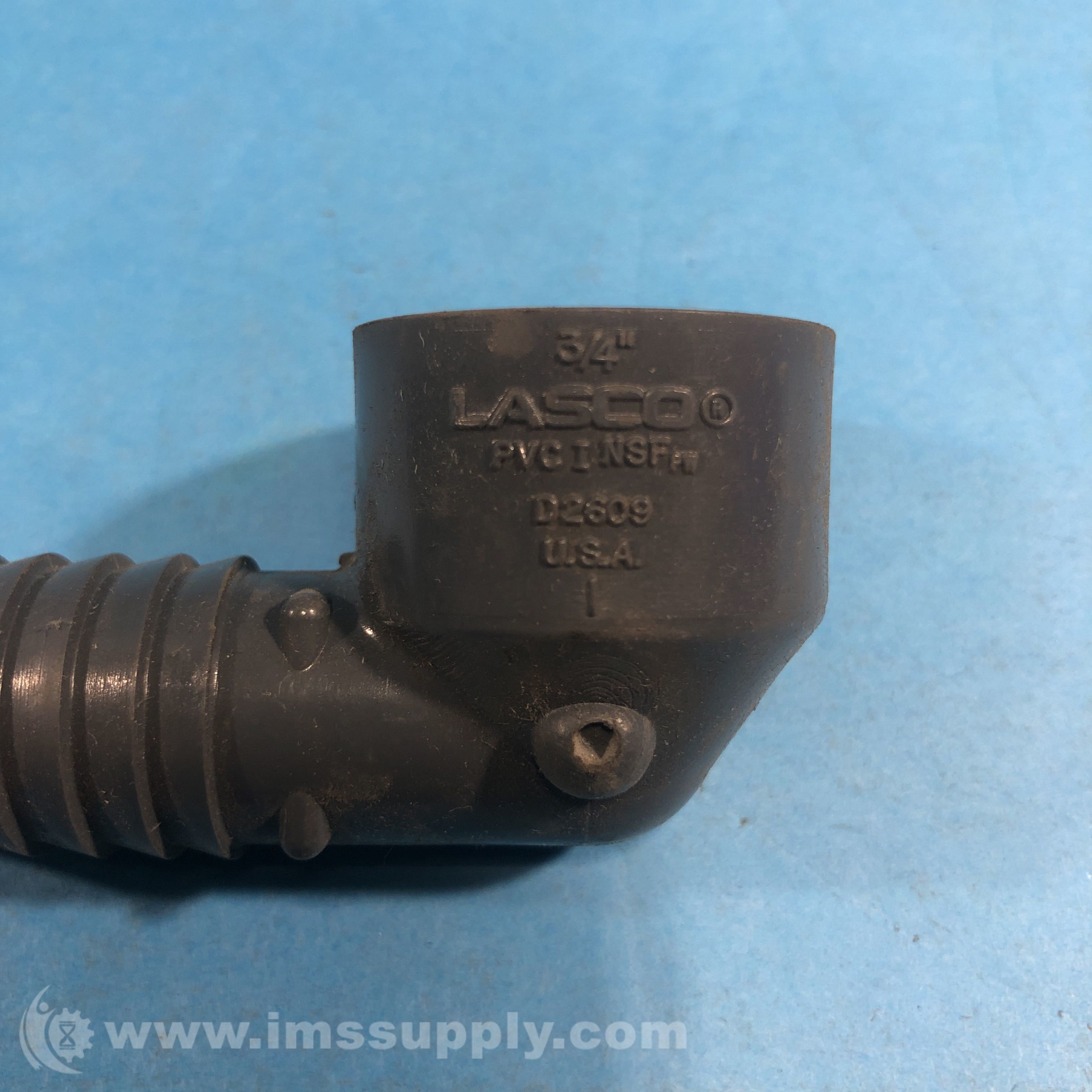 Lasco D2609 3/4" 90 Degree Insert x FNPT, PVC Pipe Elbow IMS Supply