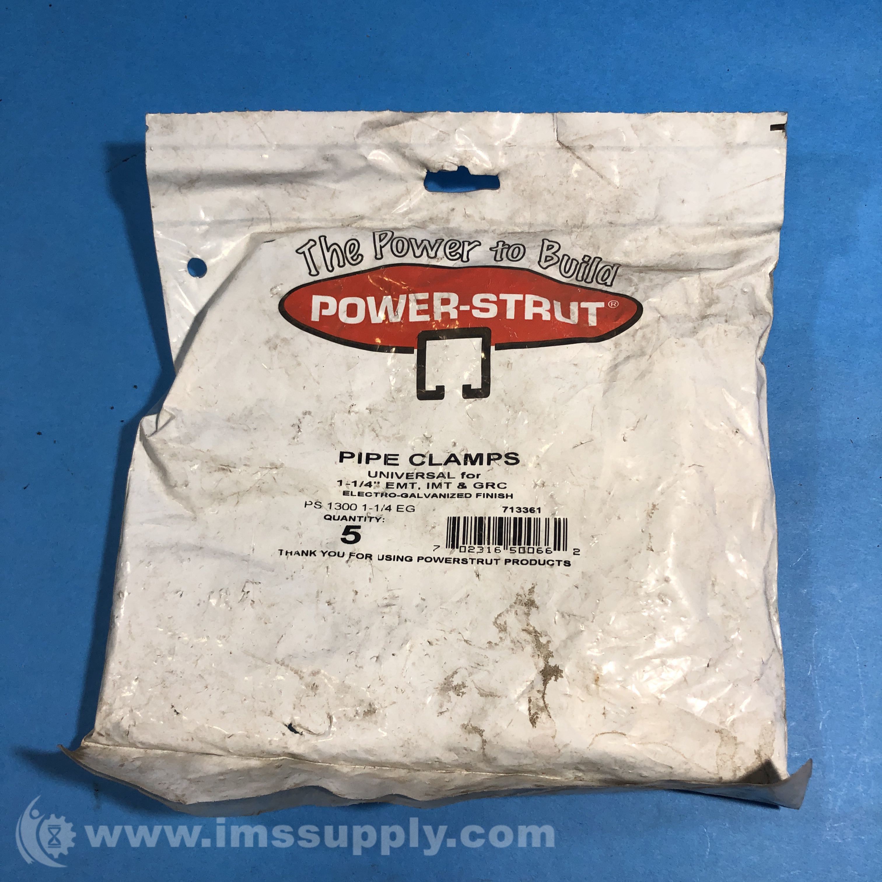 Power Strut PS1300 Bag of 5 Pipe Clamps IMS Supply