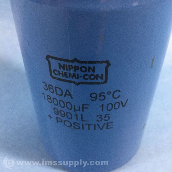 Nippon Chemi-Con 36DA Capacitor, 18000uF, 100V, 95C - IMS Supply