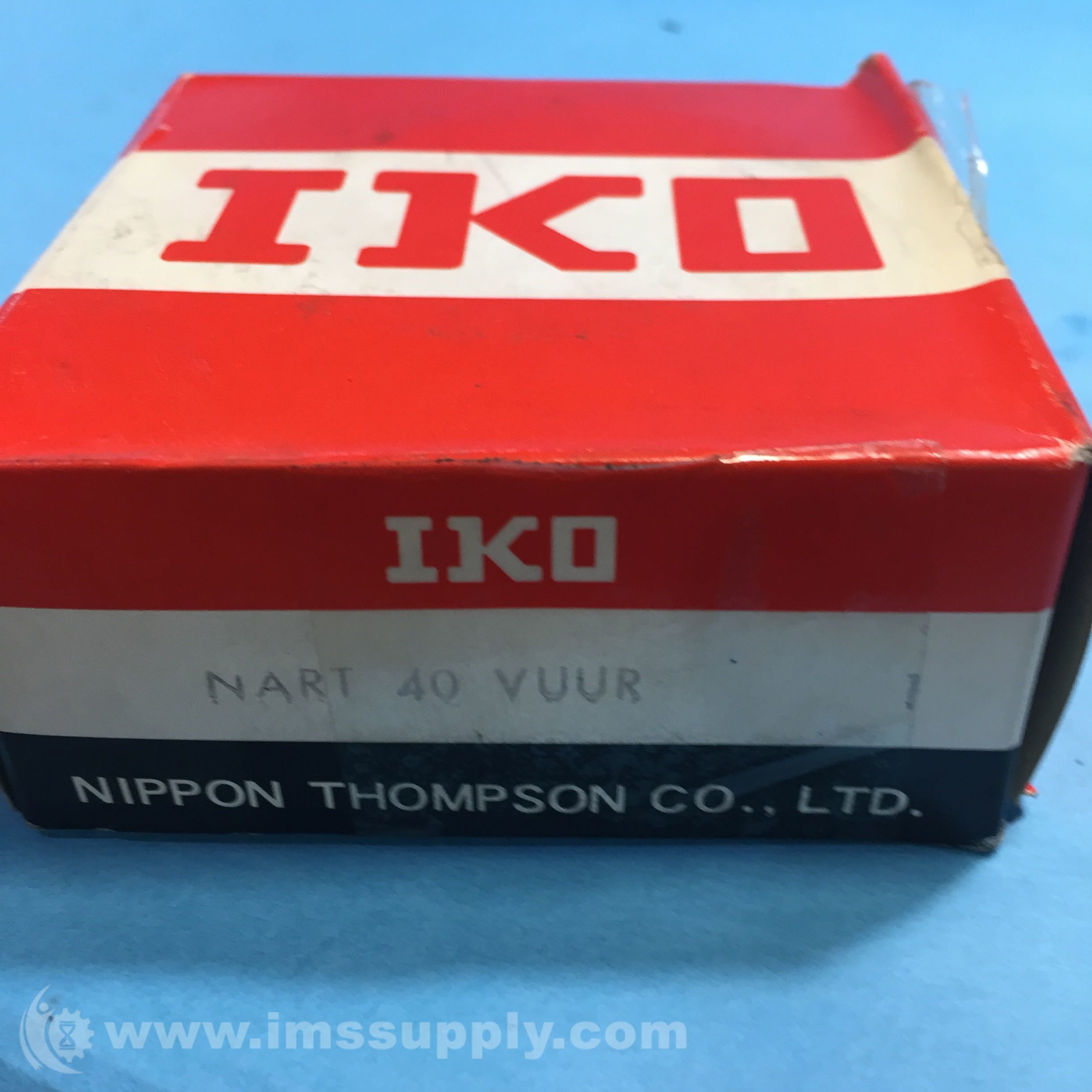 IKO Bearings NART 40 VUUR Roller Follower, Non-Separable - IMS Supply