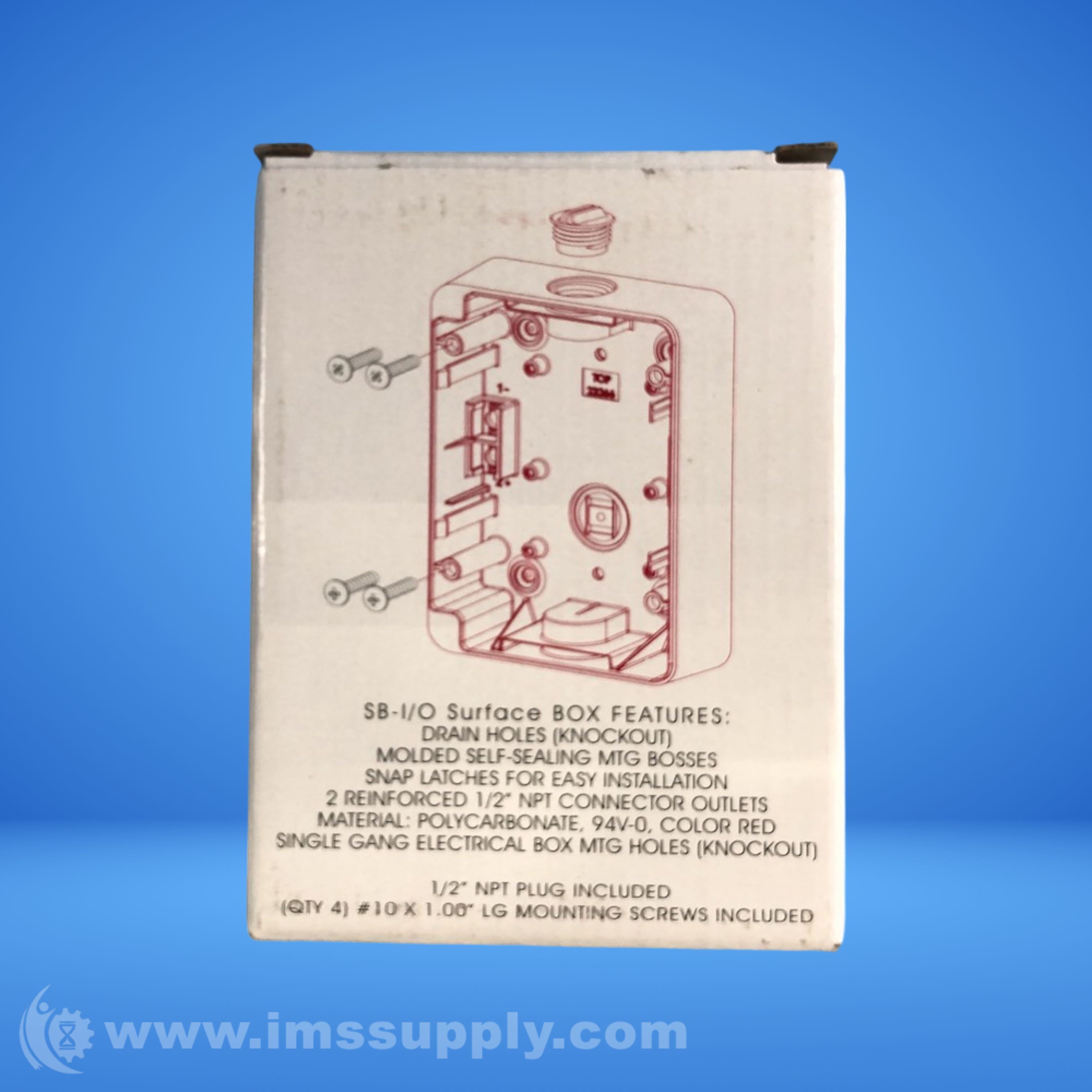SB-I/O Surface-Mount Back Box - IMS Supply