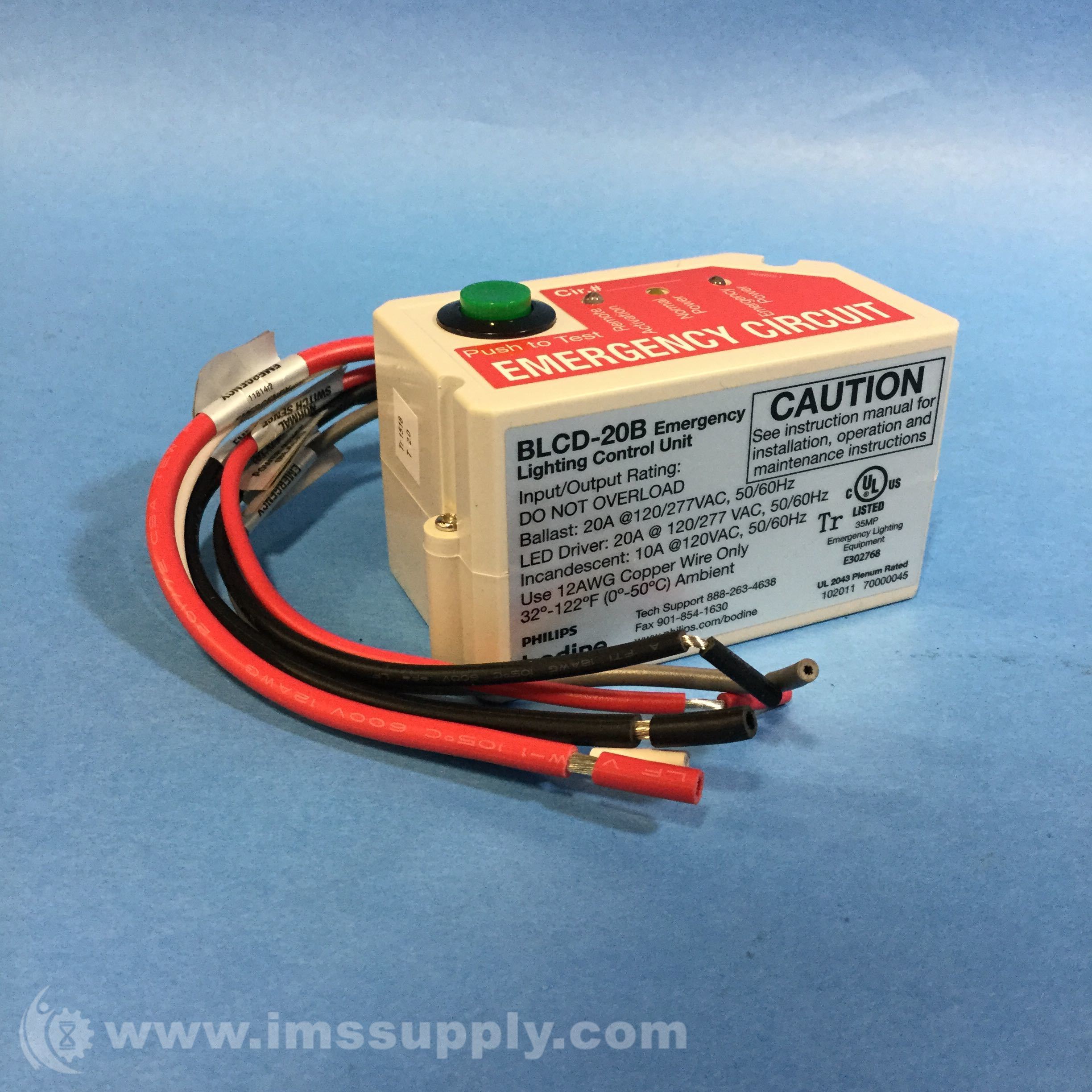 Philips BLCD20B Emergency Lighting Relay Control IMS Supply