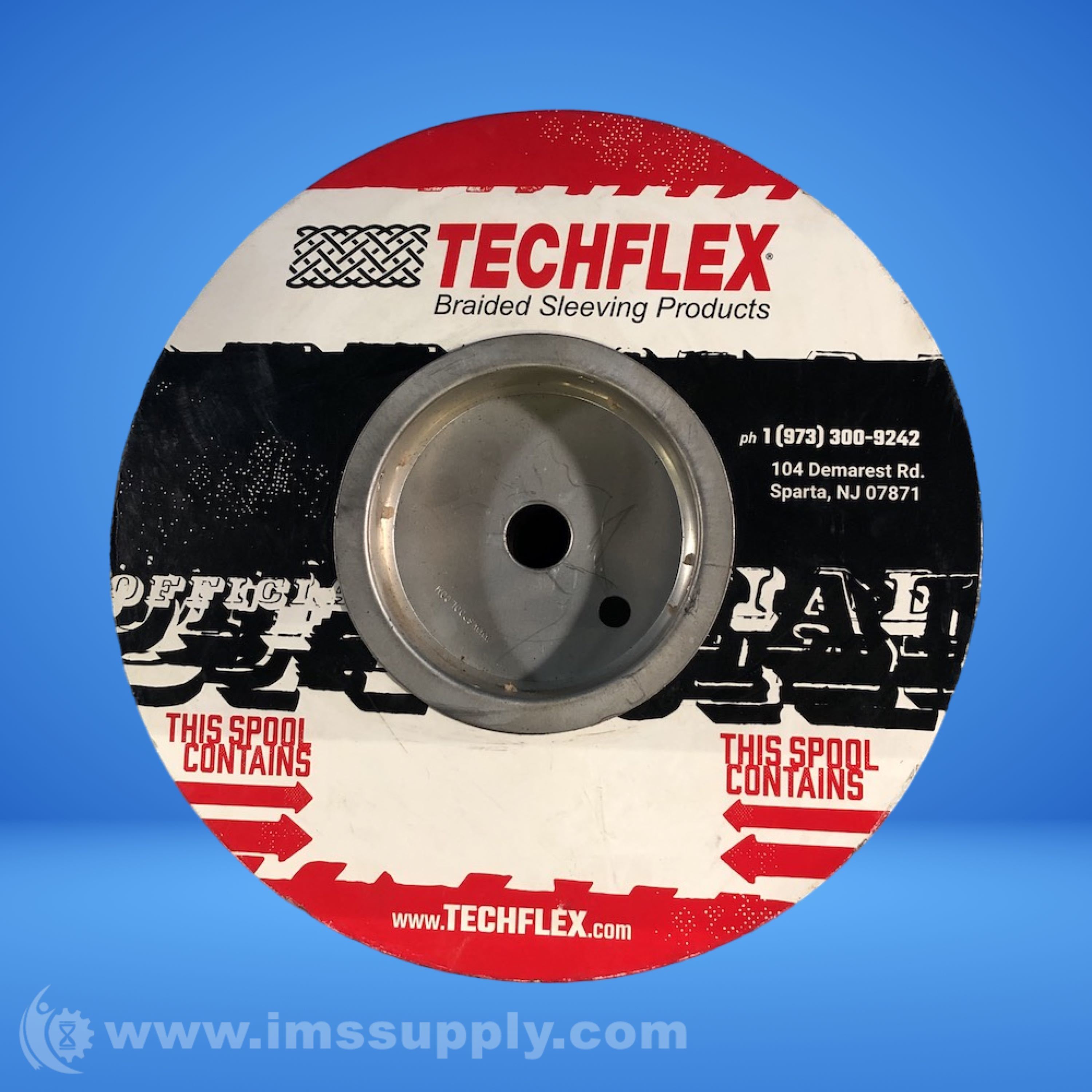 Techflex PTN2.00BK 50 FT-Spool, Braided Sleeving - IMS Supply